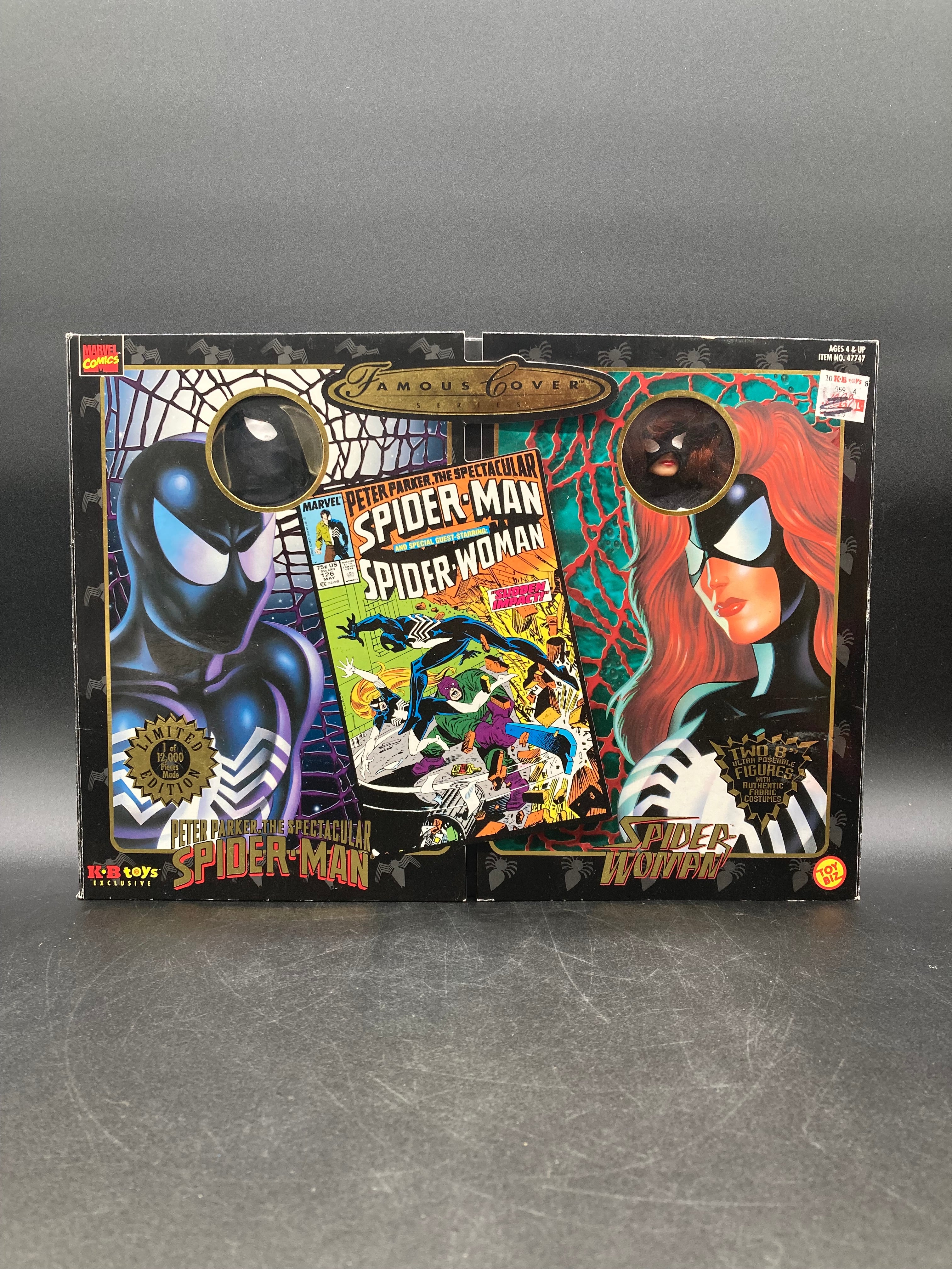 Spectacular Spider-Man & Spider-Woman Toybiz Famous Cover Series 8” Figure Set