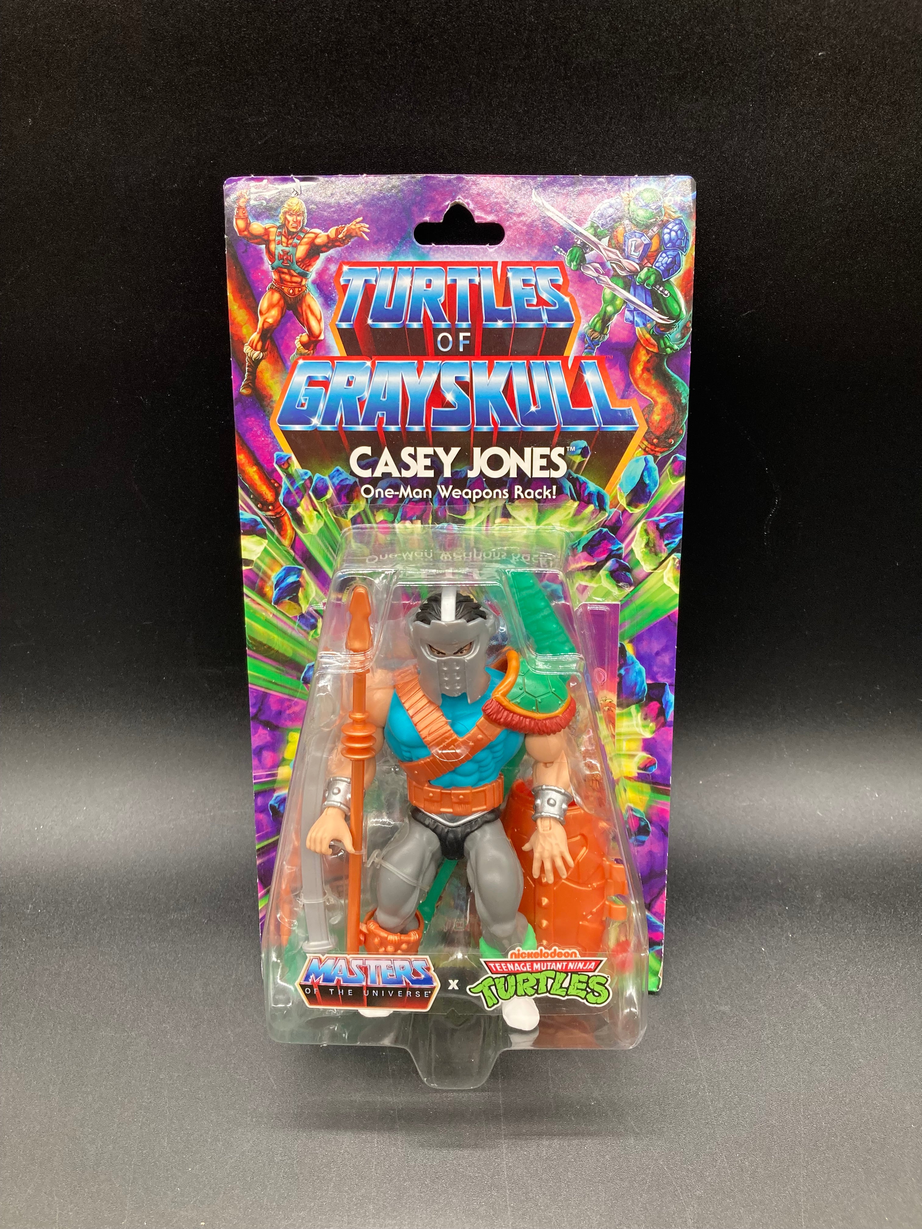 Casey Jones Mattel MOTU-TMNT Turtles Of Grayskull Figure 2023