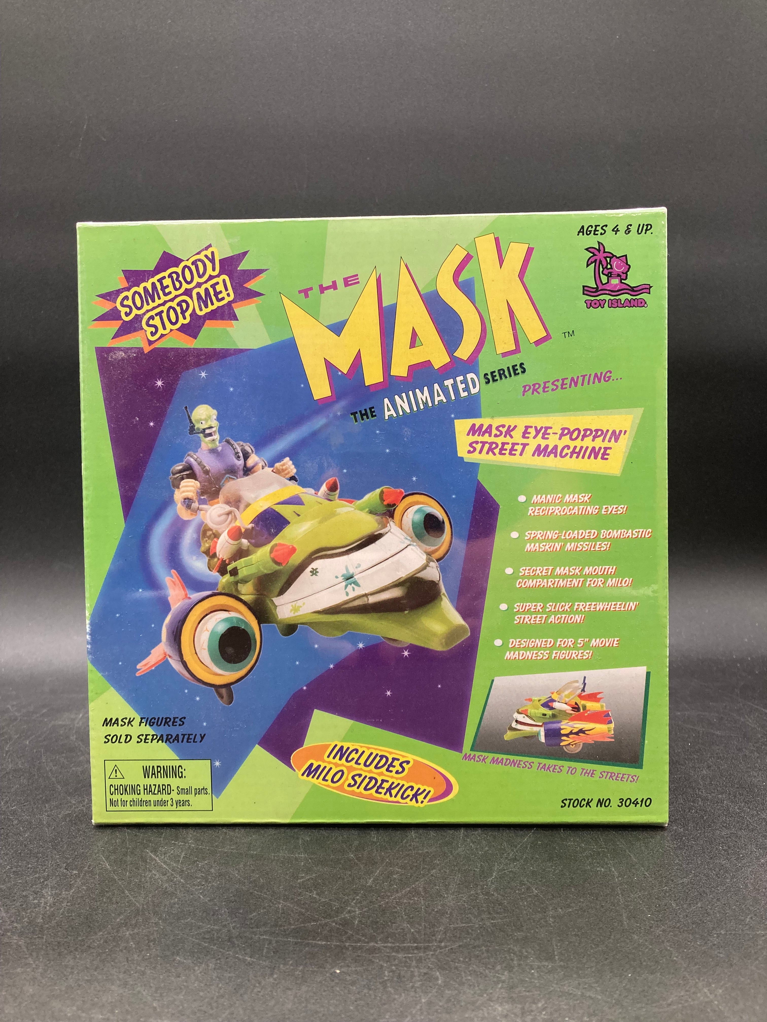 Mask Eye Poppin’ Street Machine Toy Island The Mask Animated Series Figure Vehicle Playset 1997