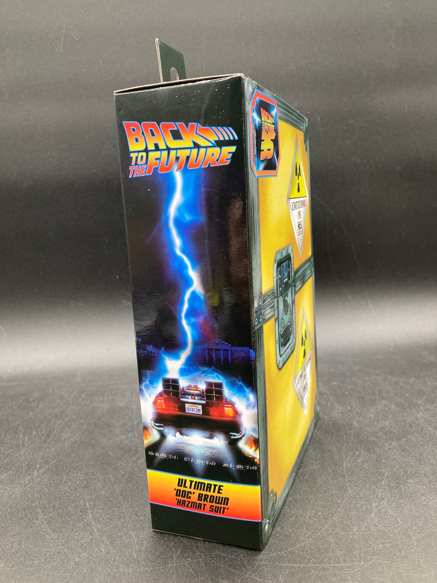 Ultimate Doc Brown Hazmat Suit 1985 NECA Back To The Future 35th Anniversary Figure