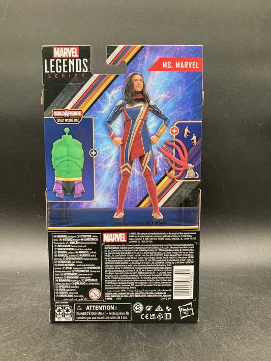 Ms. Marvel Hasbro Marvel Legends The Marvels Figure Totally Awesome Hulk BAF 2022
