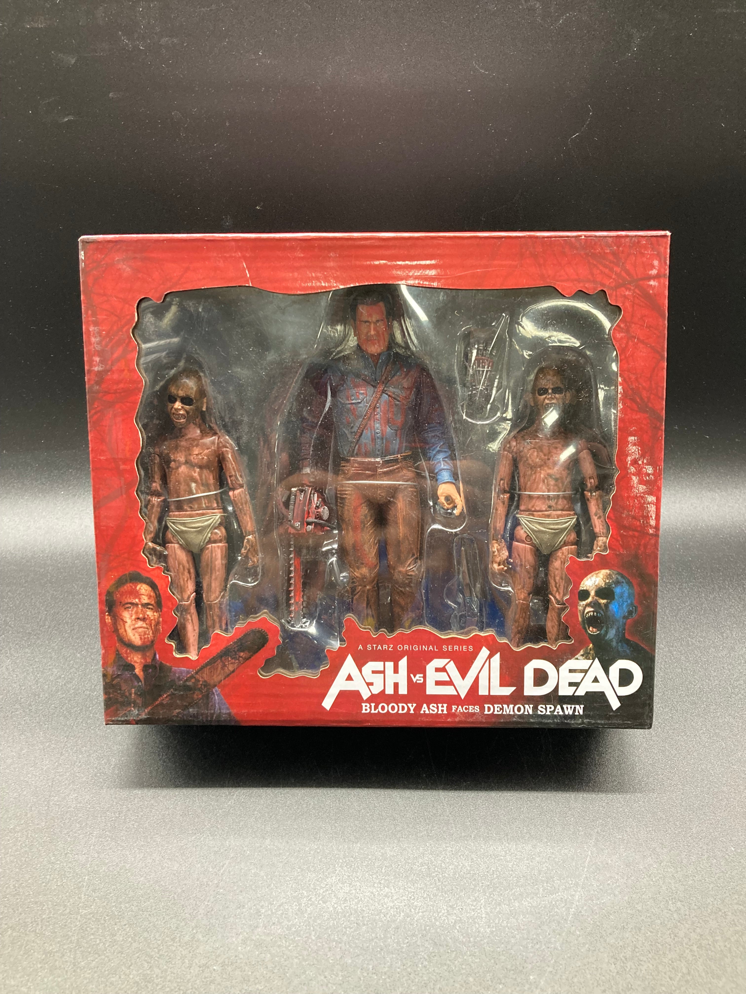 Bloody Ash VS Demon Spawn NECA Ash VS Evil Dead Figure Set 2016