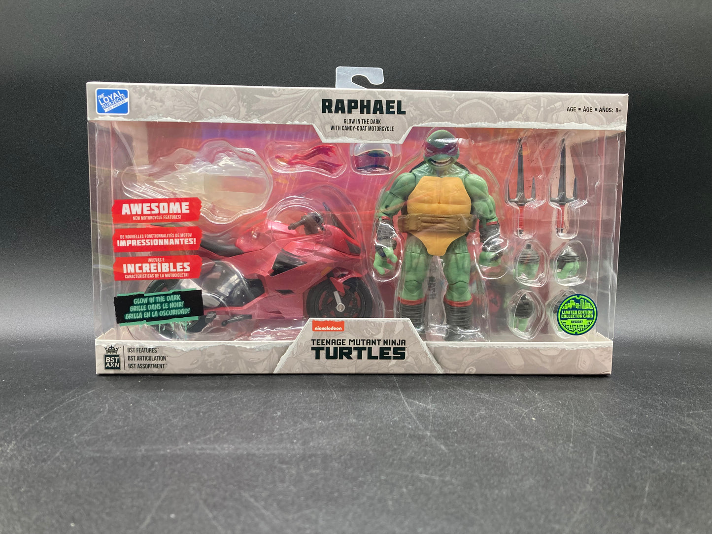 Raphael with Motorcycle Loyal Subjects Teenage Mutant Ninja Turtles Figure 2023