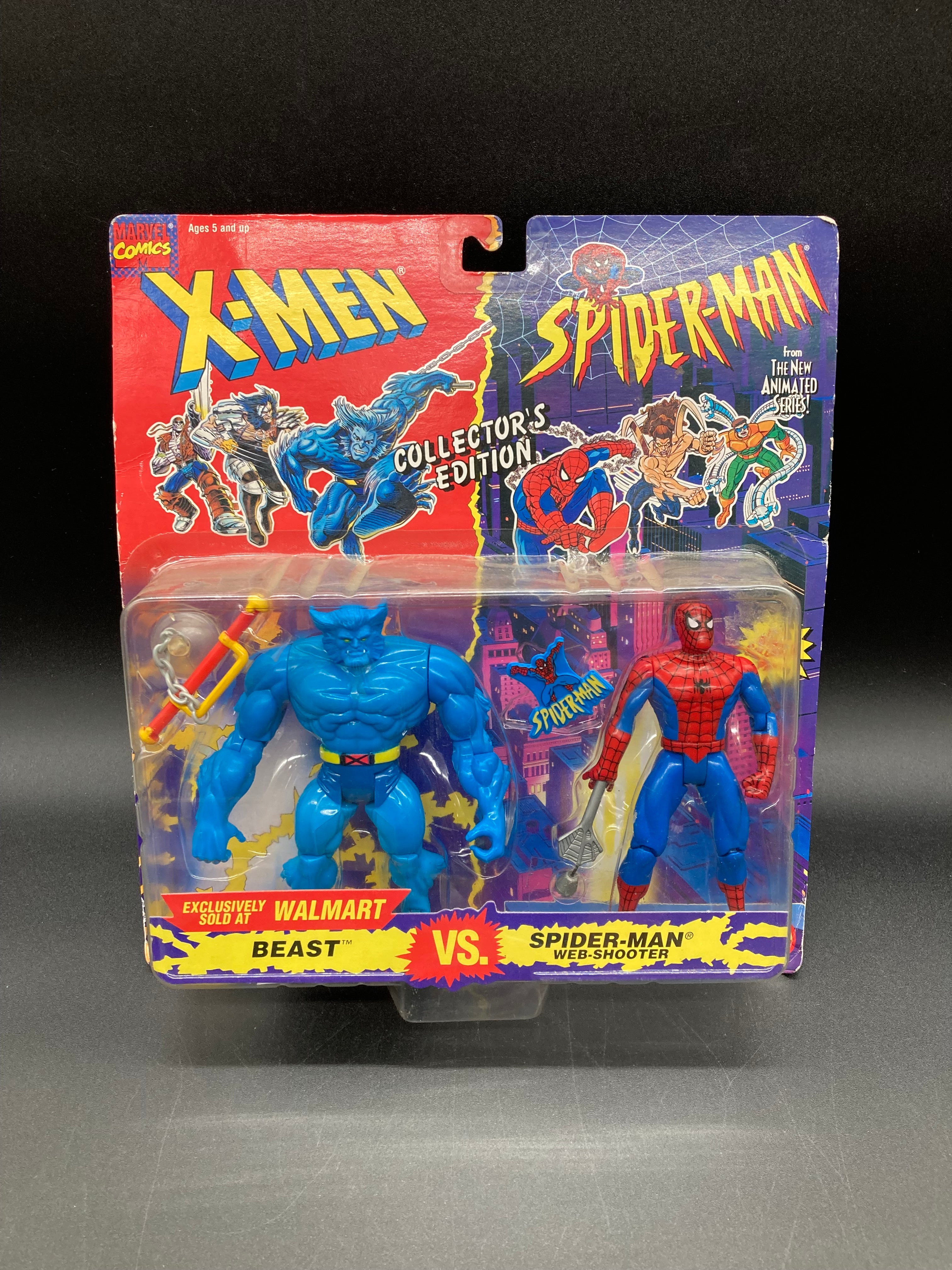 Beast VS Spider-Man Toybiz X-Men/Spider-Man Walmart Exclusive Figure Set 1994