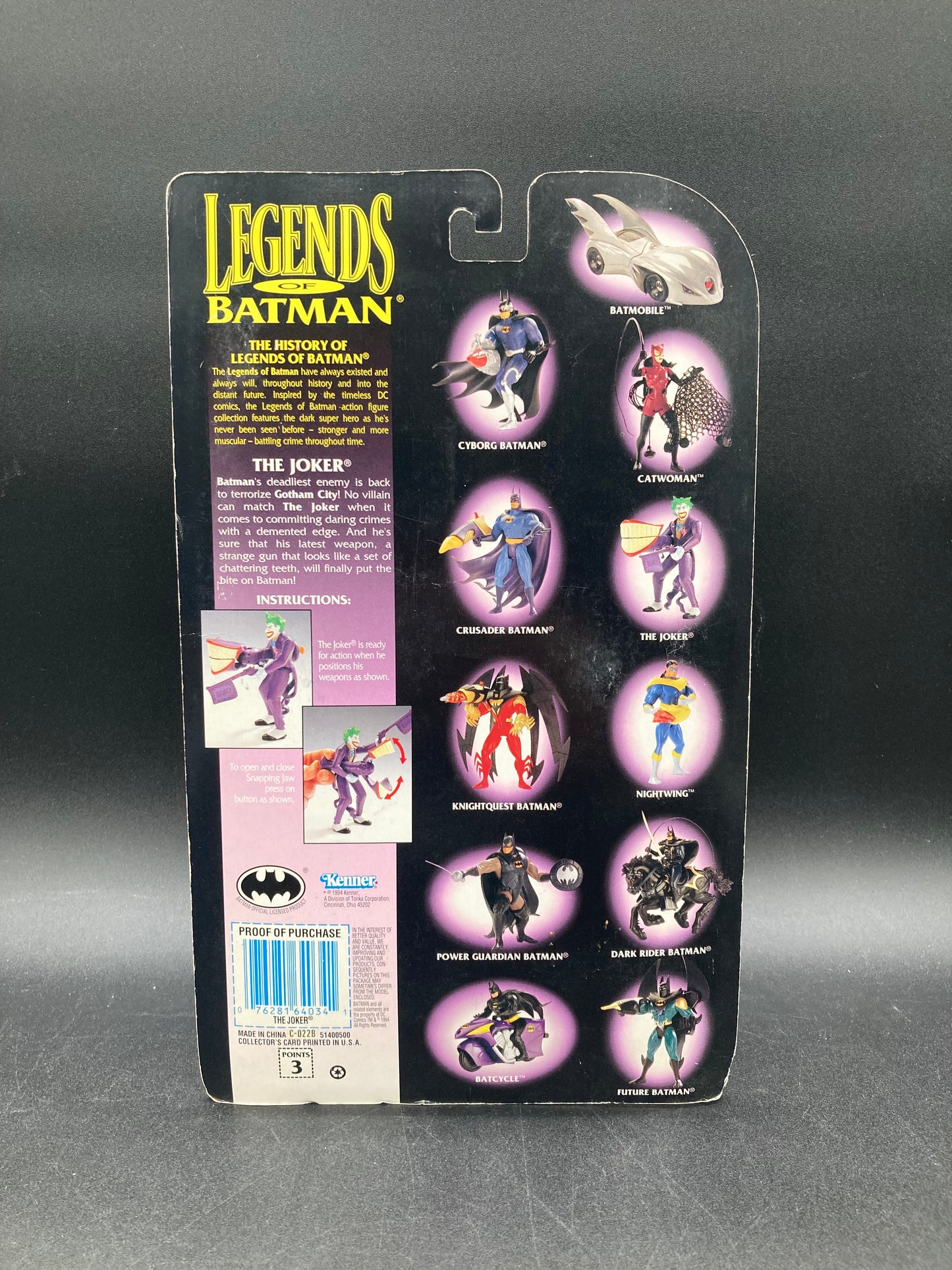 The Joker Legends Of Batman Action Figure Kenner 1994
