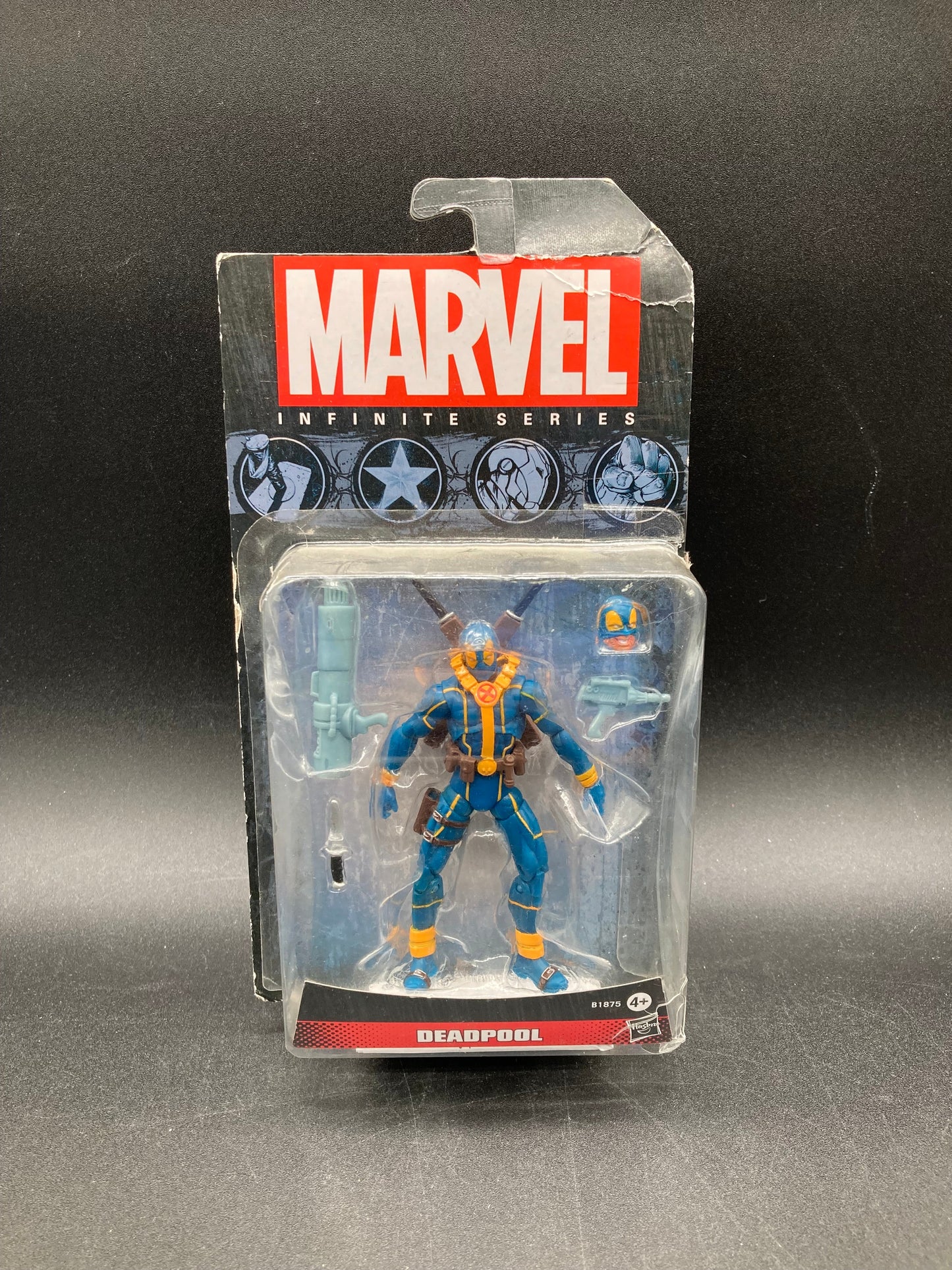 Deadpool (Blue & Yellow) Hasbro Marvel Infinite Series Figure 2015