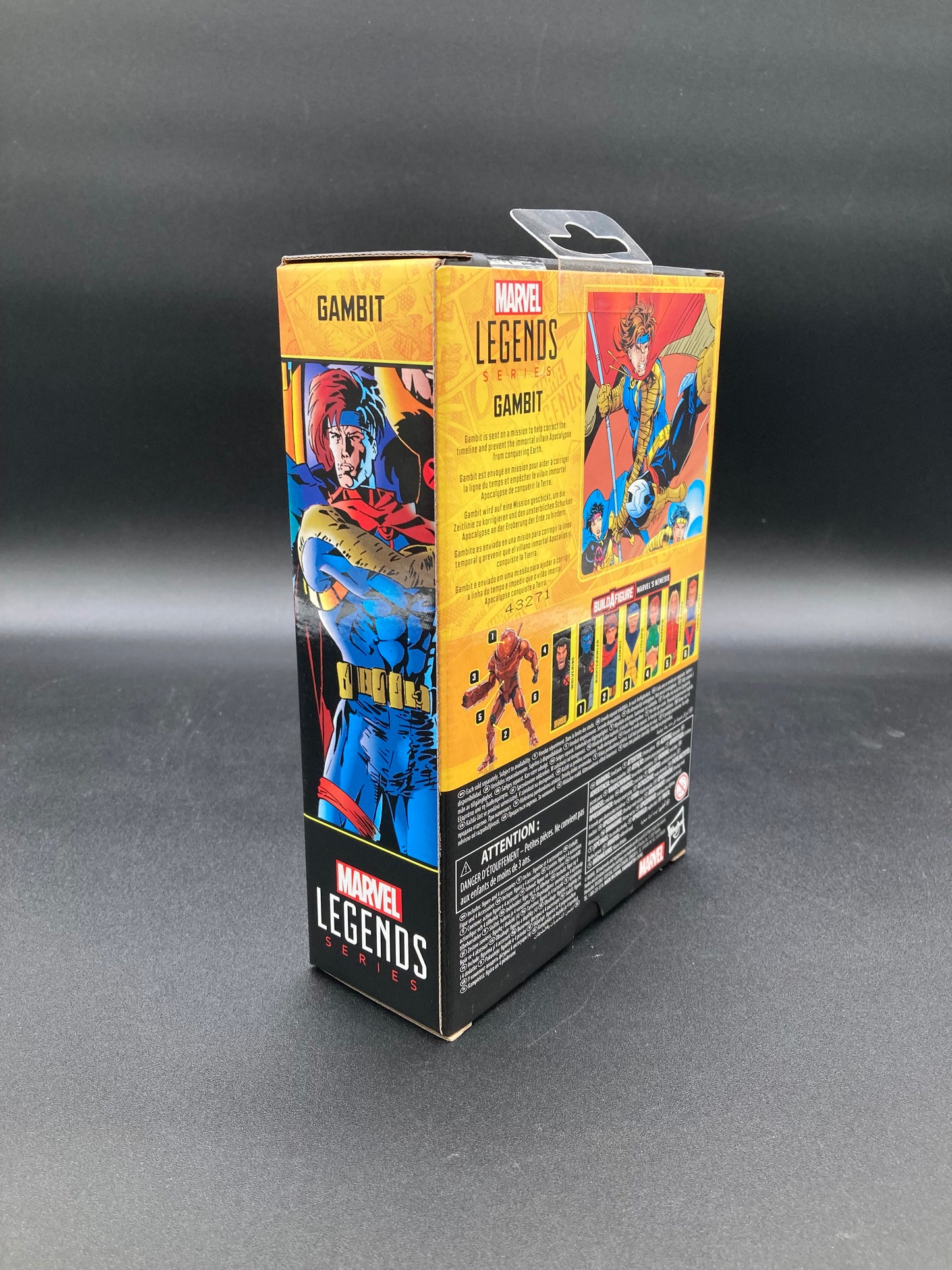 Gambit Hasbro Marvel Legends X-Men AOA Figure Nemesis BAF 2025