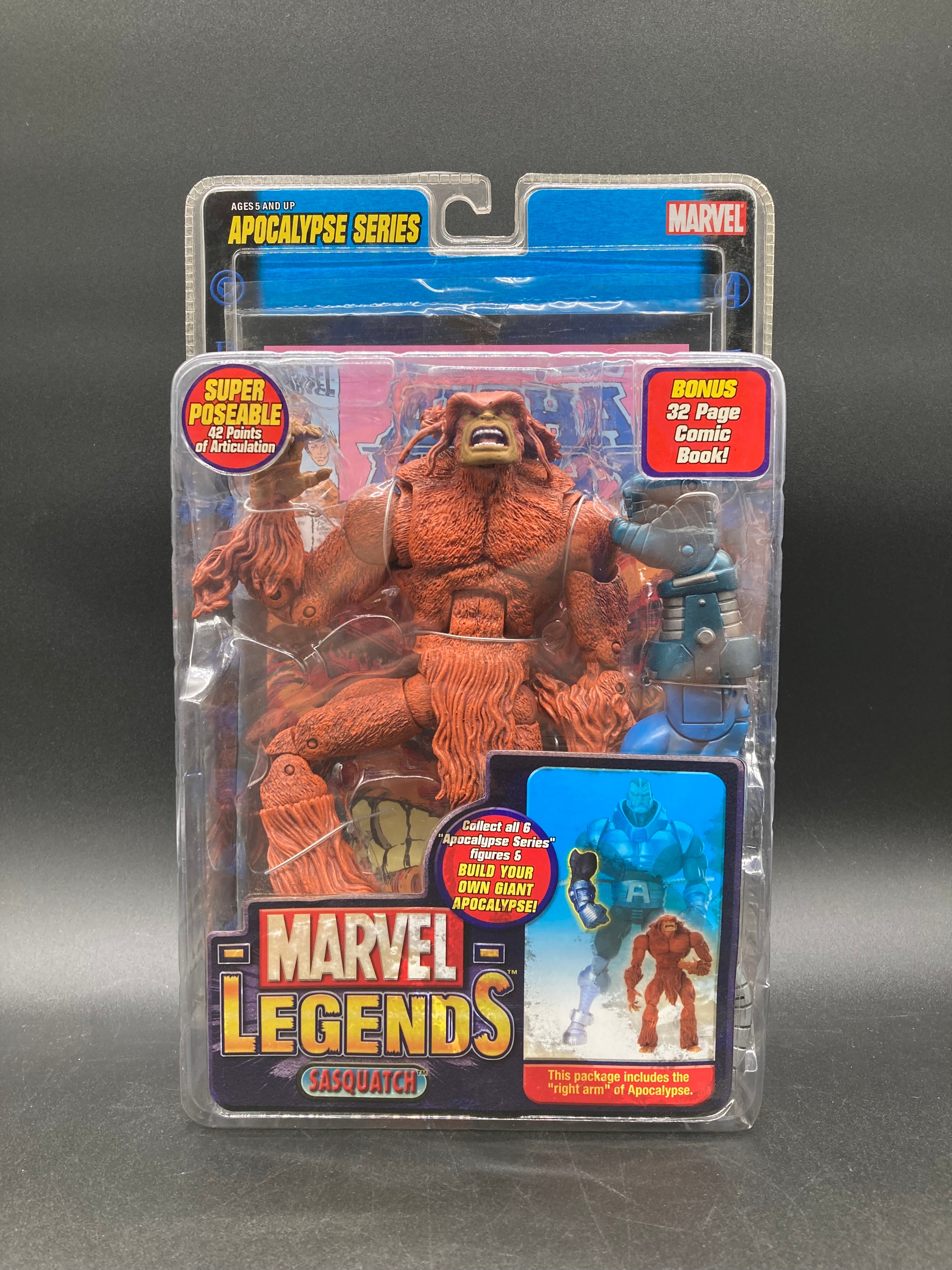 Sasquatch Marvel Legends Apocalypse Series 12 Action Figure Toybiz 2005