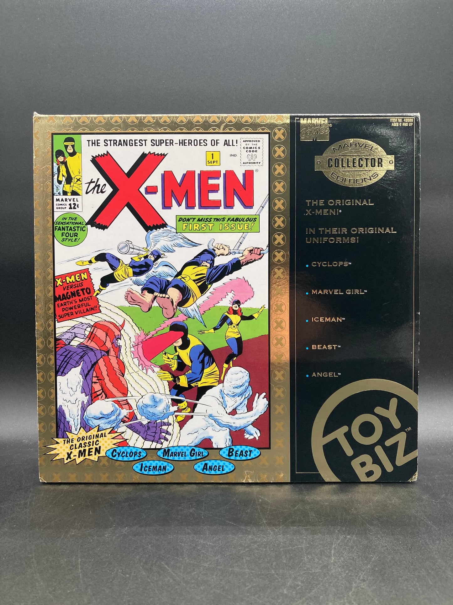 X-Men First Issue Toybiz Cyclops, Marvel Girl, Beast, Iceman & Angel Marvel Collector Edition Figure Set 1997