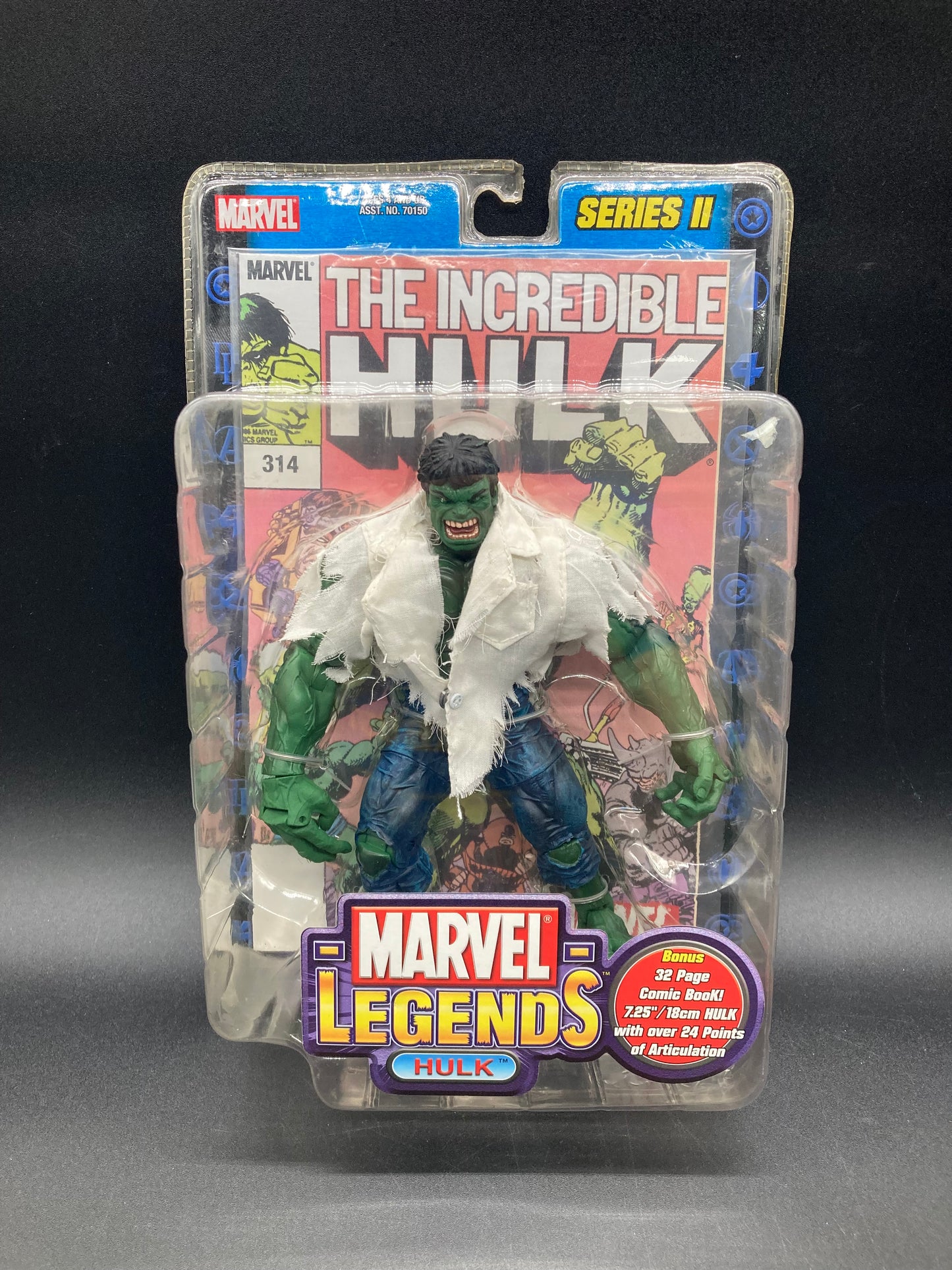 The Incredible Hulk (Shirt Variant) Toybiz Marvel Legends Series II Figure 2002