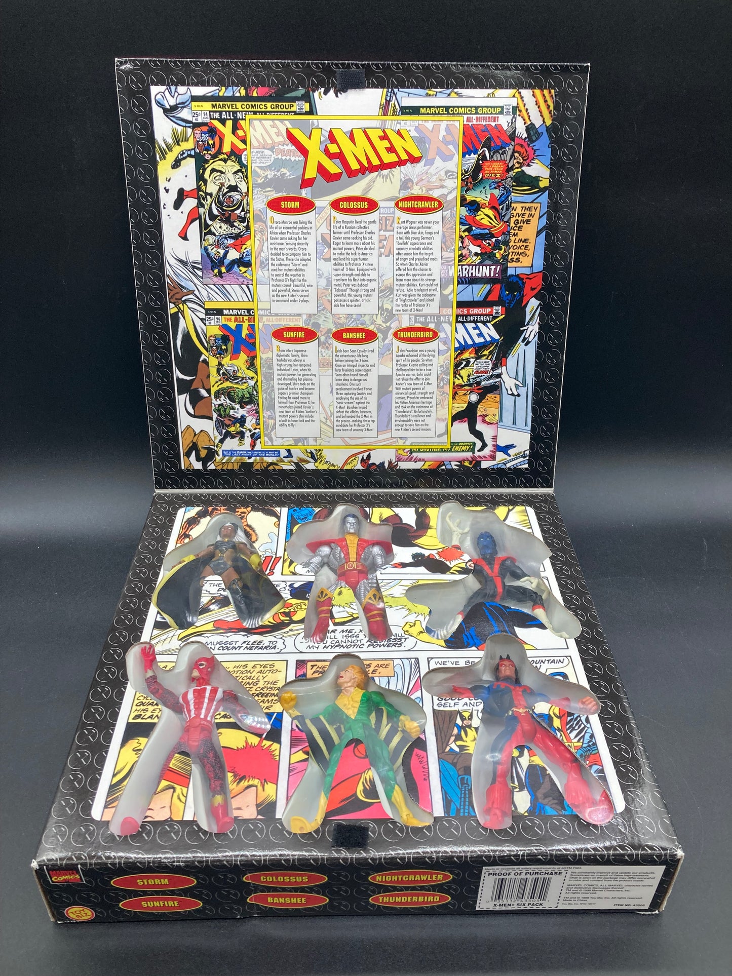 Giant-Size X-Men Toybiz Nightcrawler, Storm, Sunfire, Thunderbird, Colossus & Banshee Marvel Collector Edition Figure Set 1998