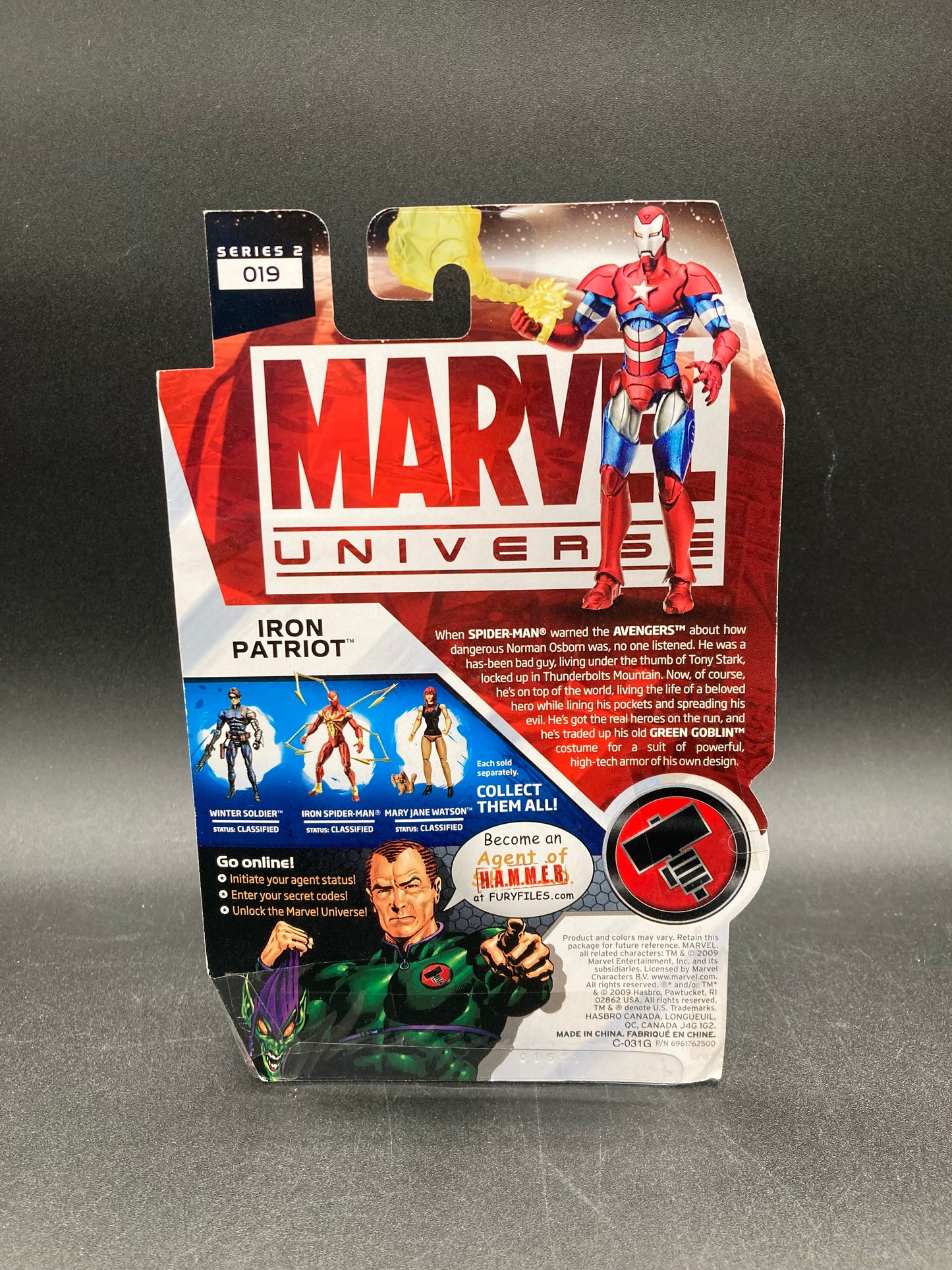 Iron Patriot Marvel Universe 3.75 in. Action Figure Hasbro 2009