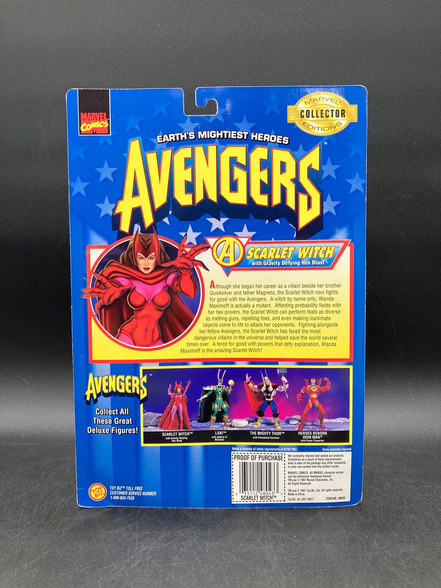 Scarlet Witch The Earth's Mightiest Heroes: Avengers Action Figure Toybiz 1997
