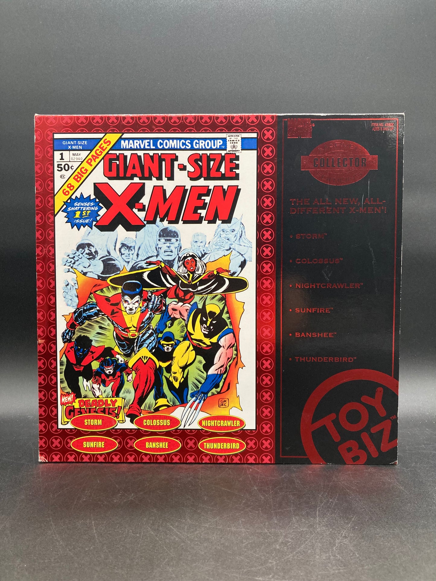 Giant-Size X-Men Toybiz Nightcrawler, Storm, Sunfire, Thunderbird, Colossus & Banshee Marvel Collector Edition Figure Set 1998