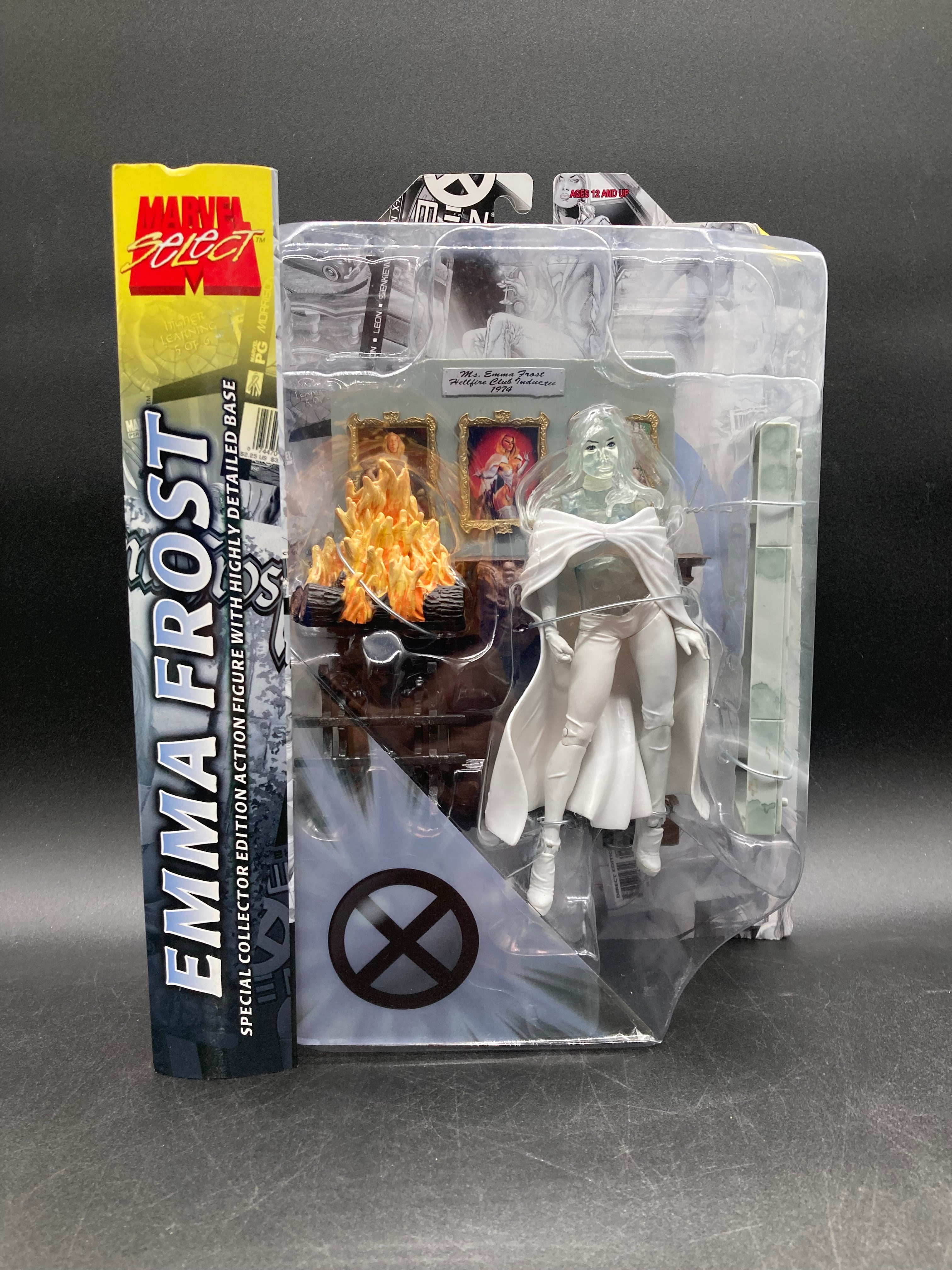 Emma Frost White Queen (Clear Variant) Diamond Select Marvel Select Figure 2005