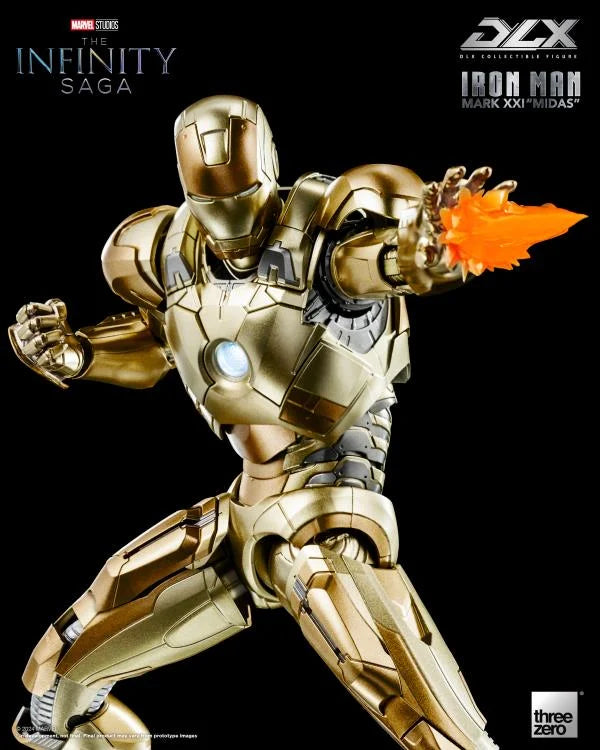 Iron Man Mark XXI "Midas" 1/12 Scale Avengers: The Infinity Saga DLX Three Zero Action Figure