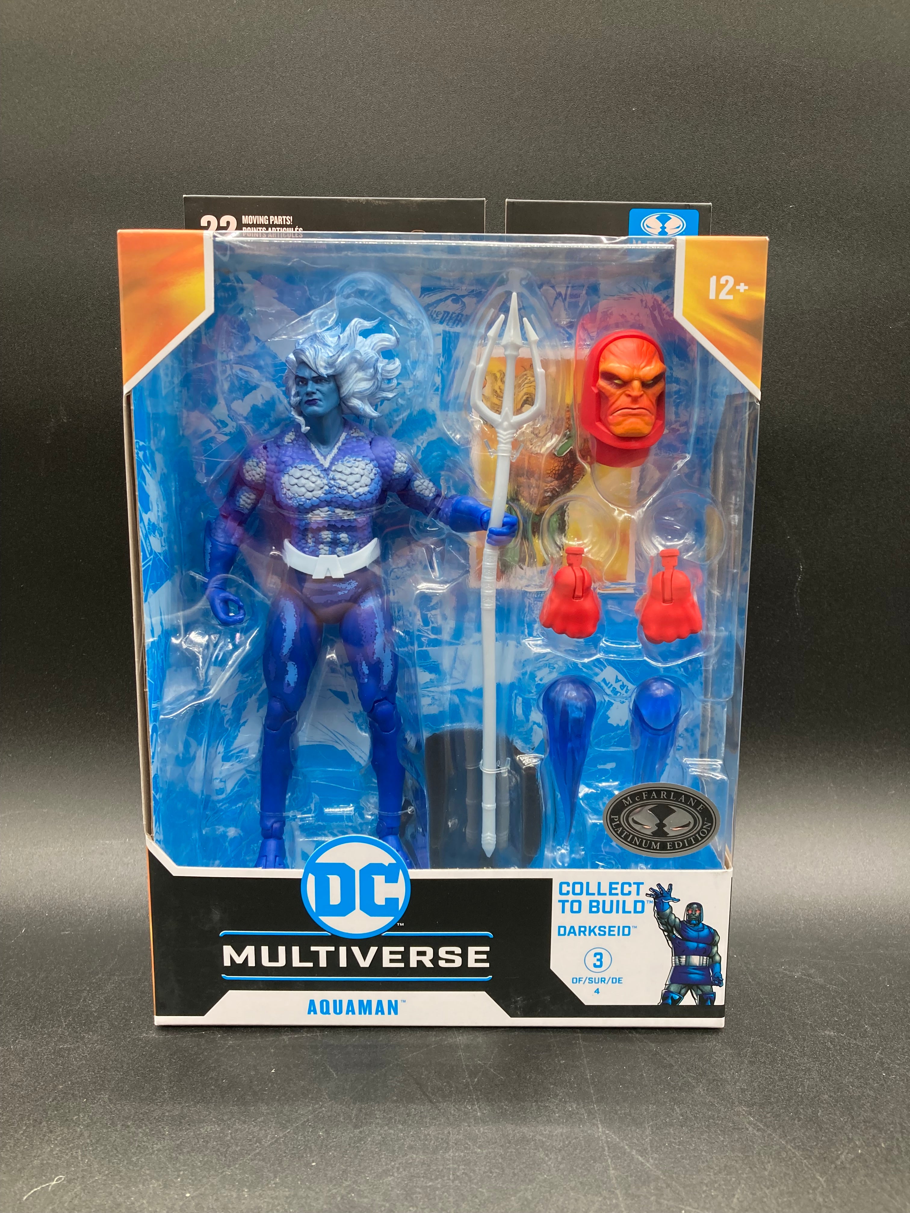 Aquaman (Blue Variant) McFarlane DC Multiverse Justice League Task Force Platinum Edition Figure Darkseid BAF 2024