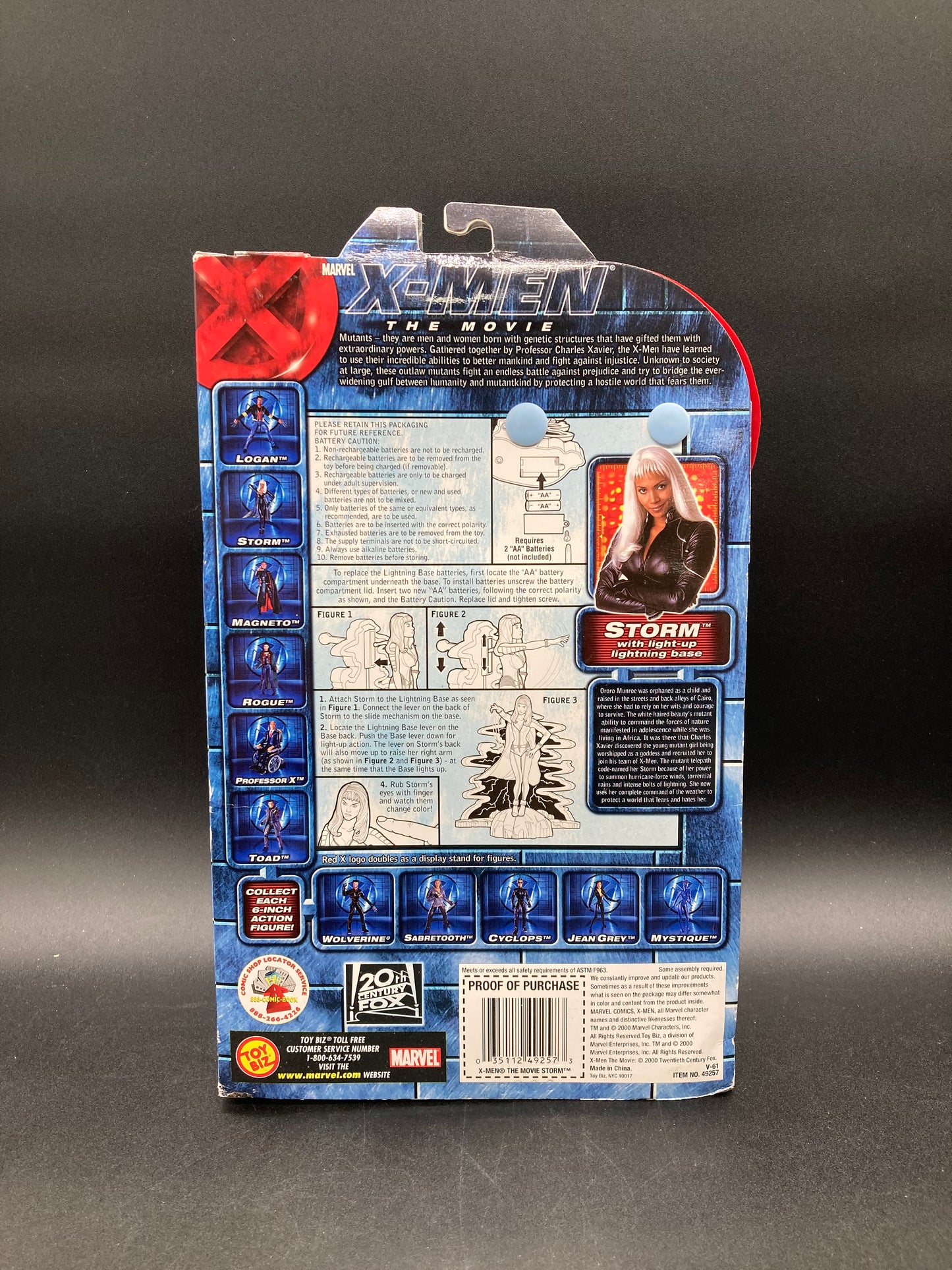 Storm X-Men: Movie Action Figure Toybiz 2000