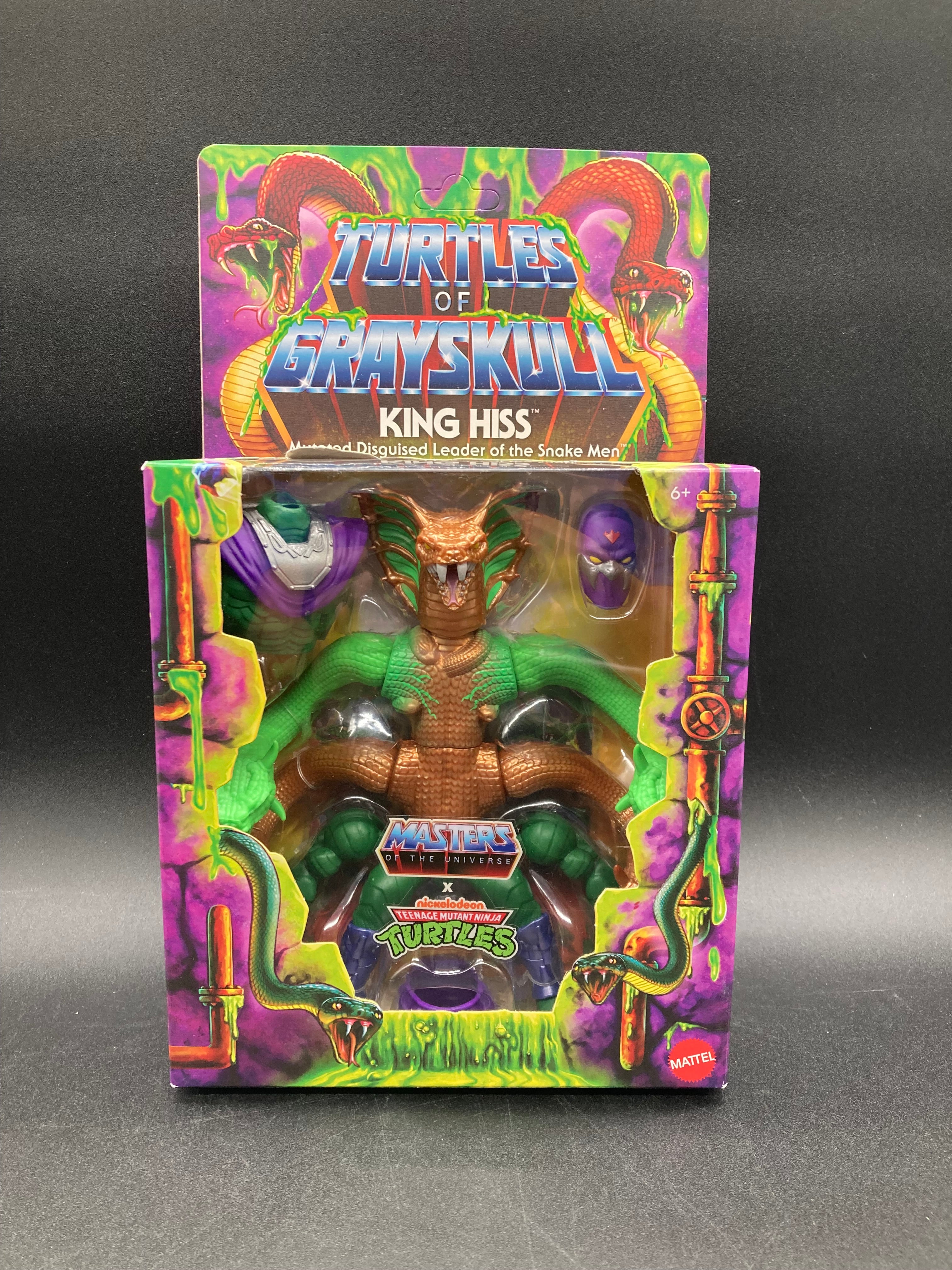 King Hiss Masters of the Universe Origins: Turtles Of Grayskull Action Figure Mattel 2024