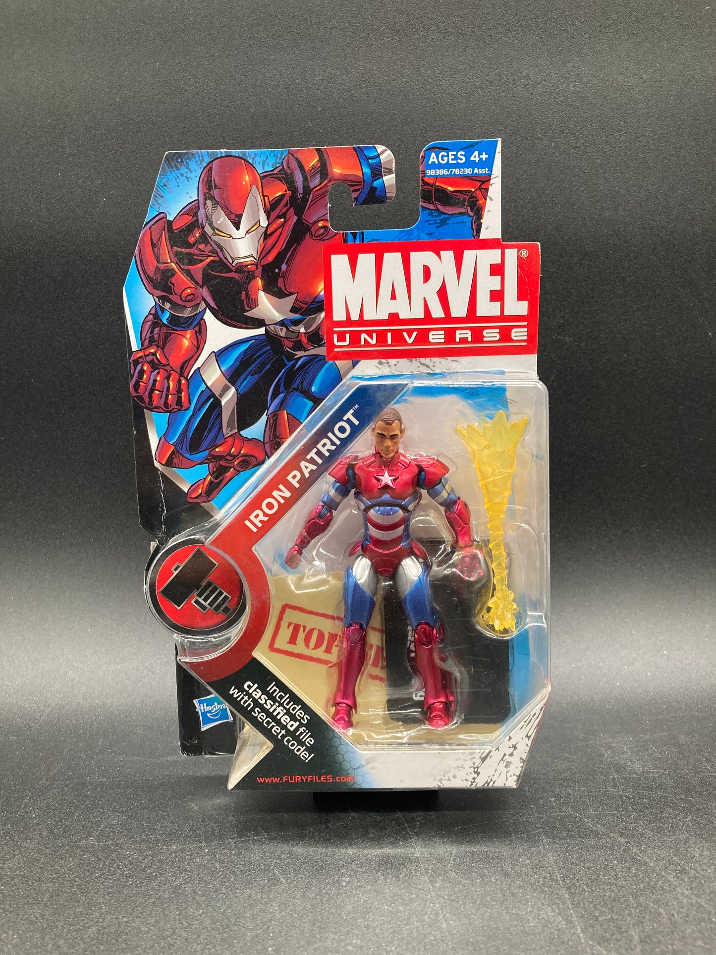 Iron Patriot (Unmasked Variant) Hasbro Marvel Universe Figure 2009