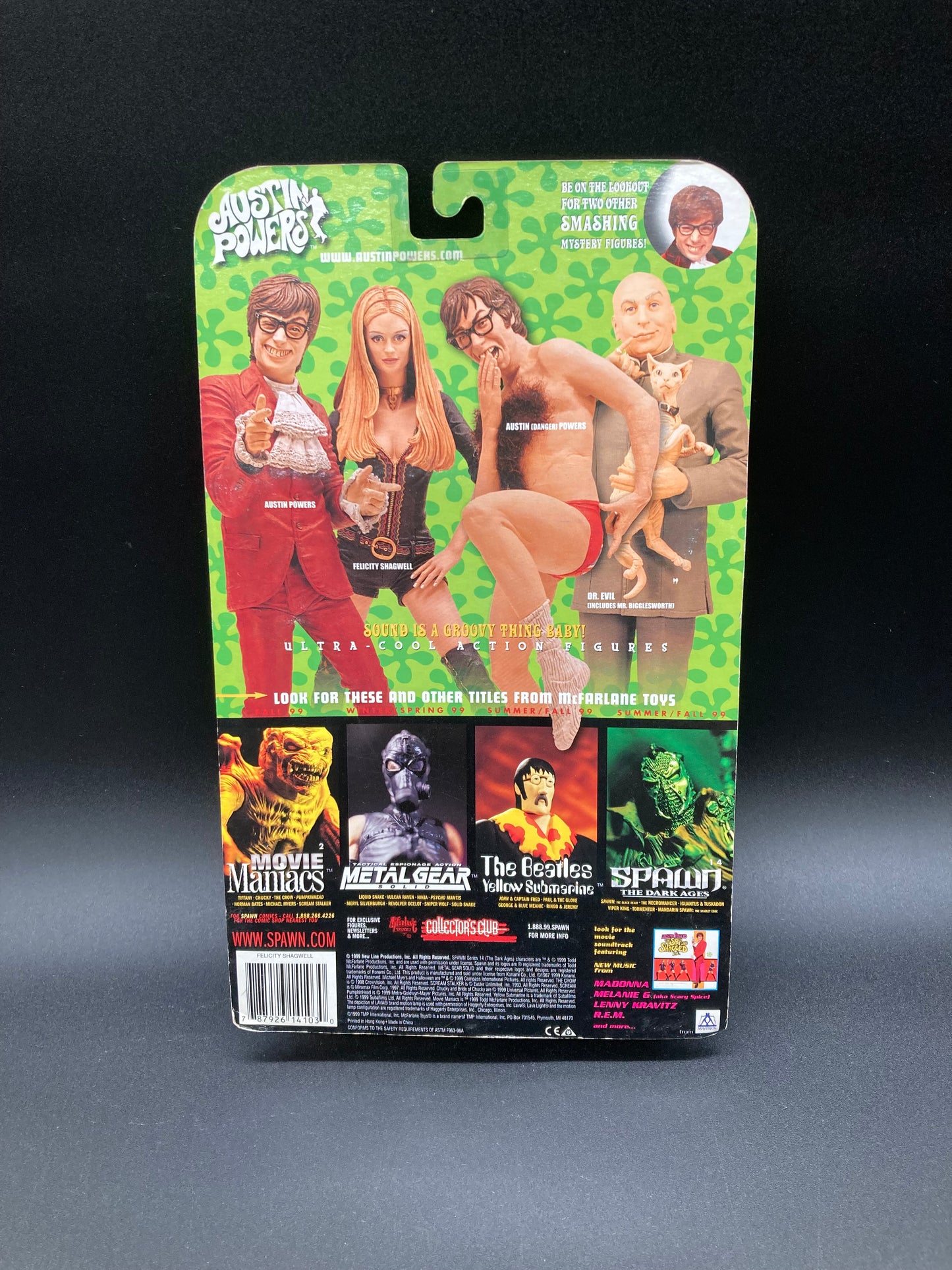 Felicity Shagwell Austin Powers Action Figure McFarlane Toys 1999