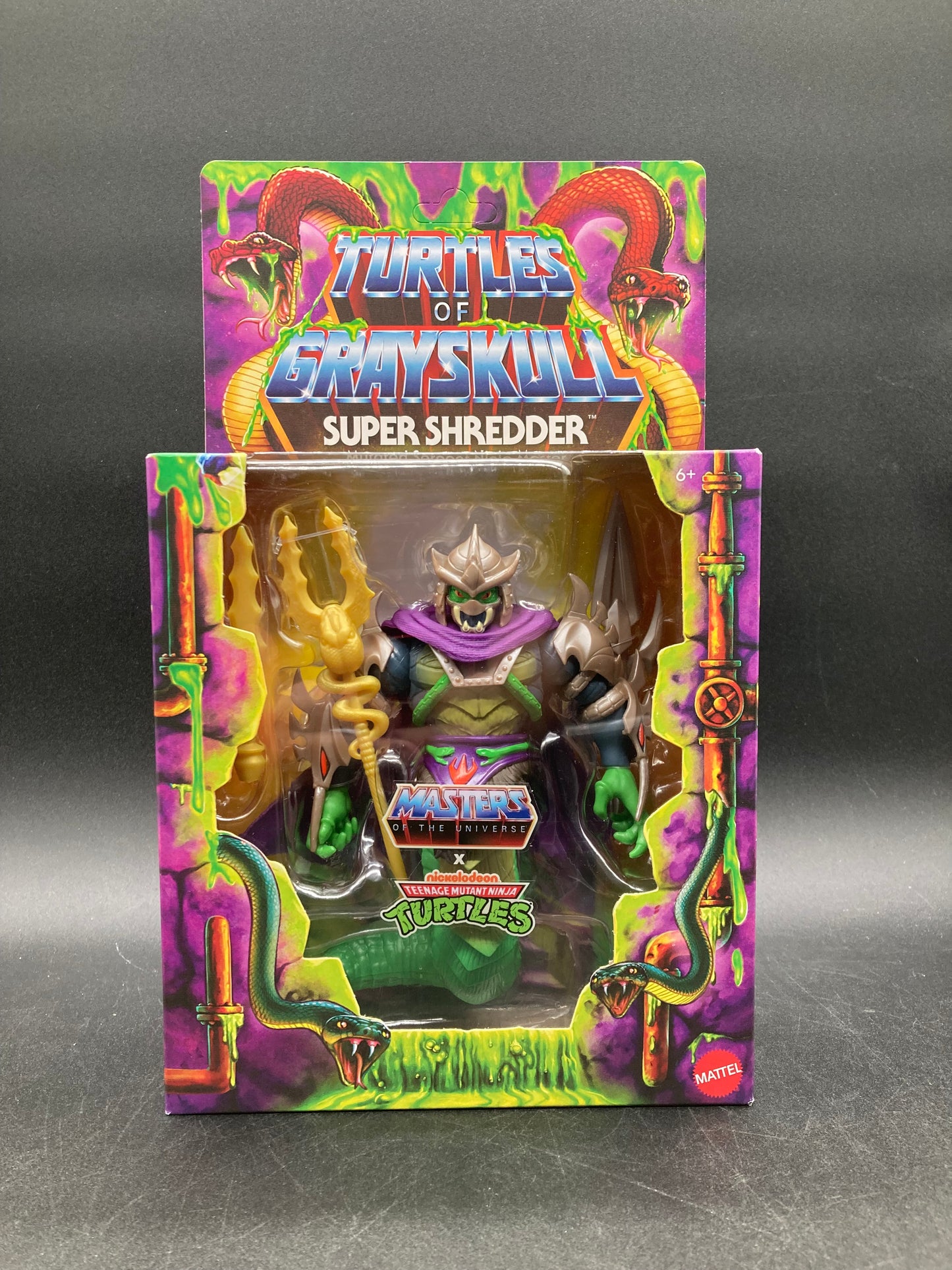 Super Shredder Masters of the Universe Origins: Turtles Of Grayskull Action Figure Mattel 2024