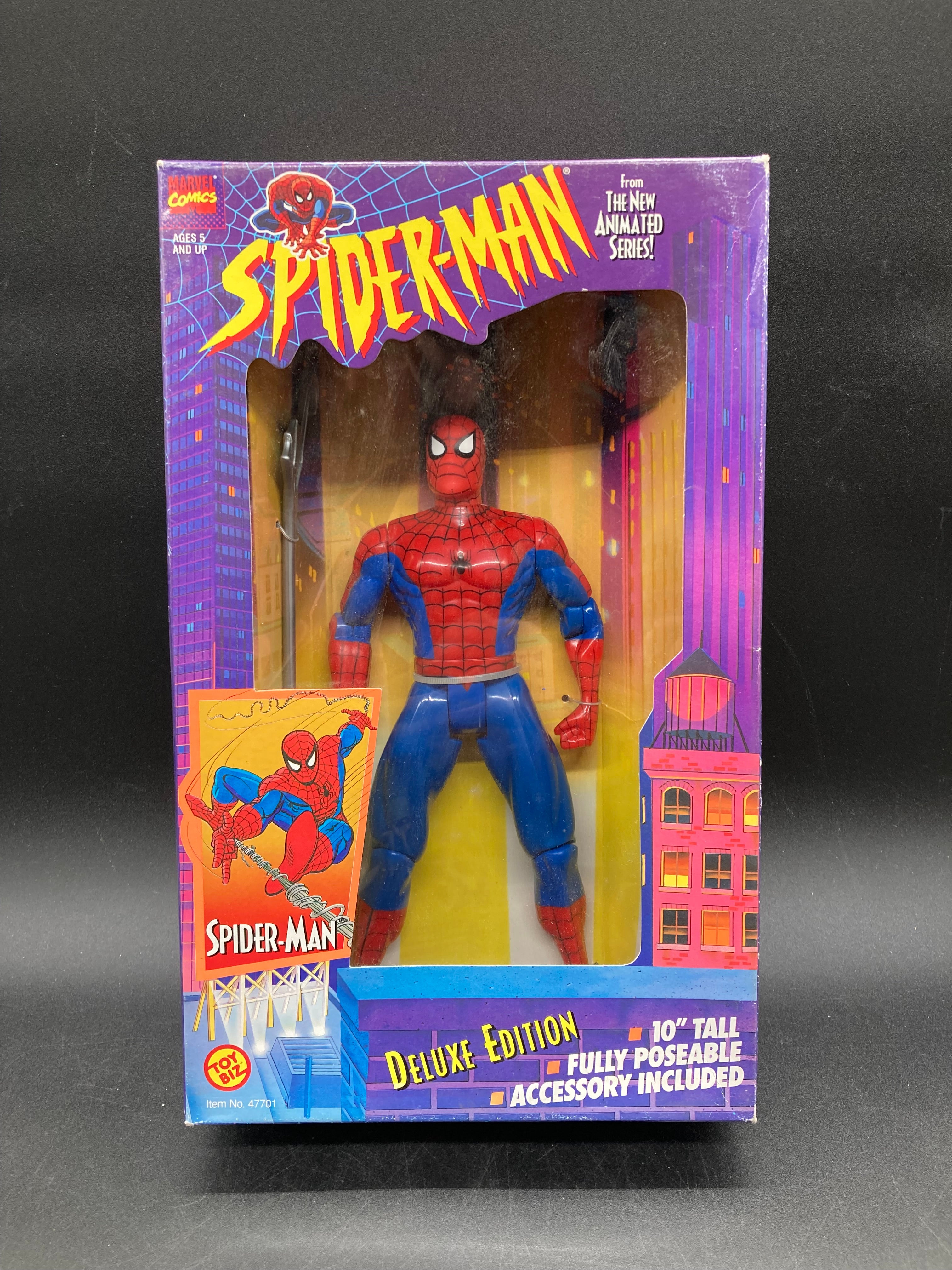 Spider-Man Toybiz Spider-Man Animated Series Deluxe Edition 10” Figure 1996