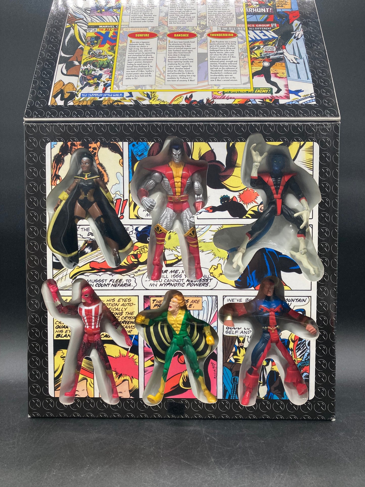 Giant-Size X-Men Toybiz Nightcrawler, Storm, Sunfire, Thunderbird, Colossus & Banshee Marvel Collector Edition Figure Set 1998