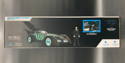 Alfred Pennyworth & Batmobile McFarlane DC Multiverse Batman Forever Gold Label Figure Set 2024