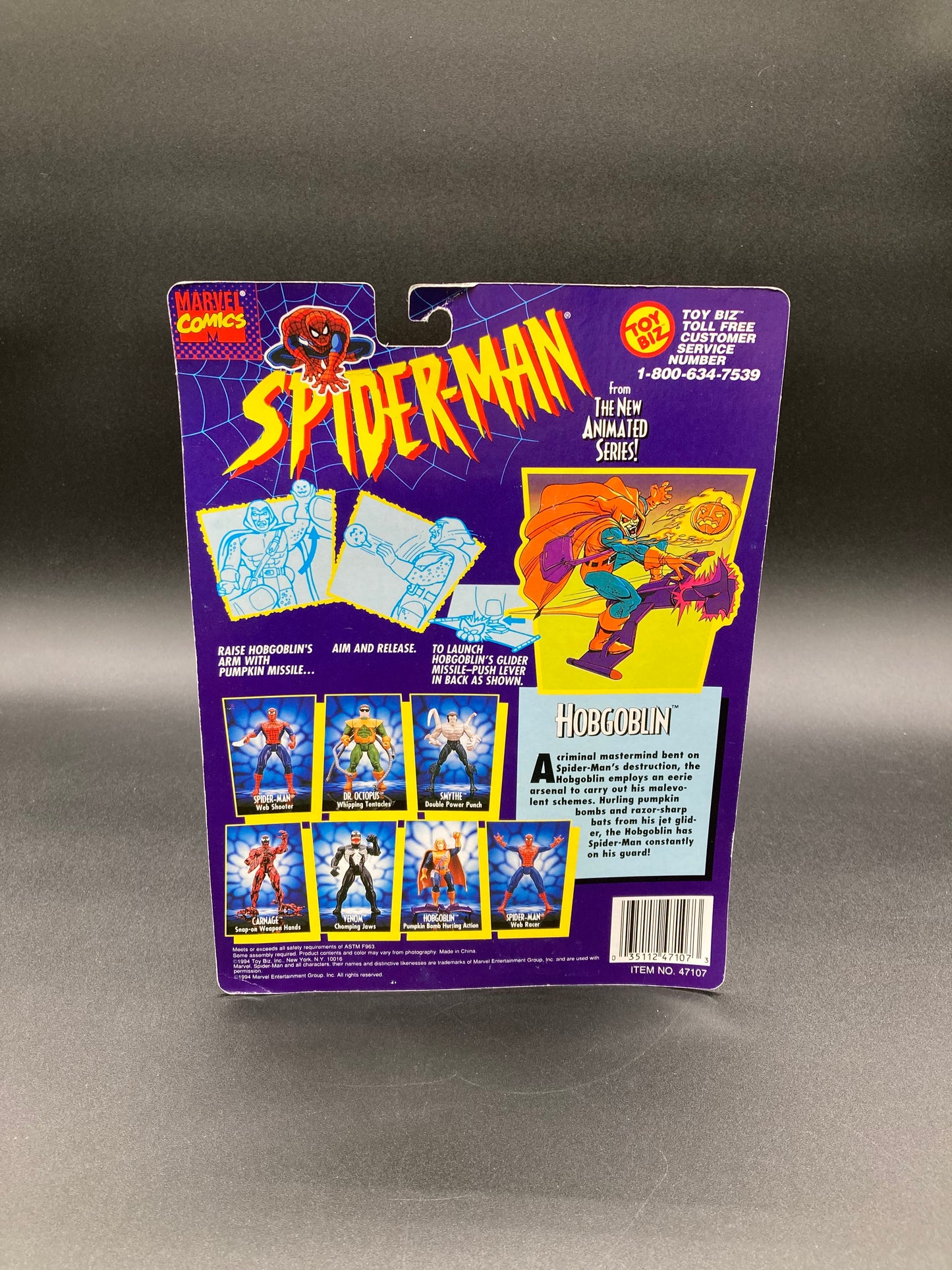 Hobgoblin Spider-Man: The Animated Series Action Figure Toybiz 1994