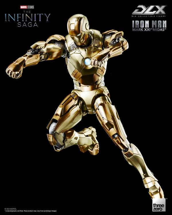 Iron Man Mark XXI "Midas" 1/12 Scale Avengers: The Infinity Saga DLX Three Zero Action Figure