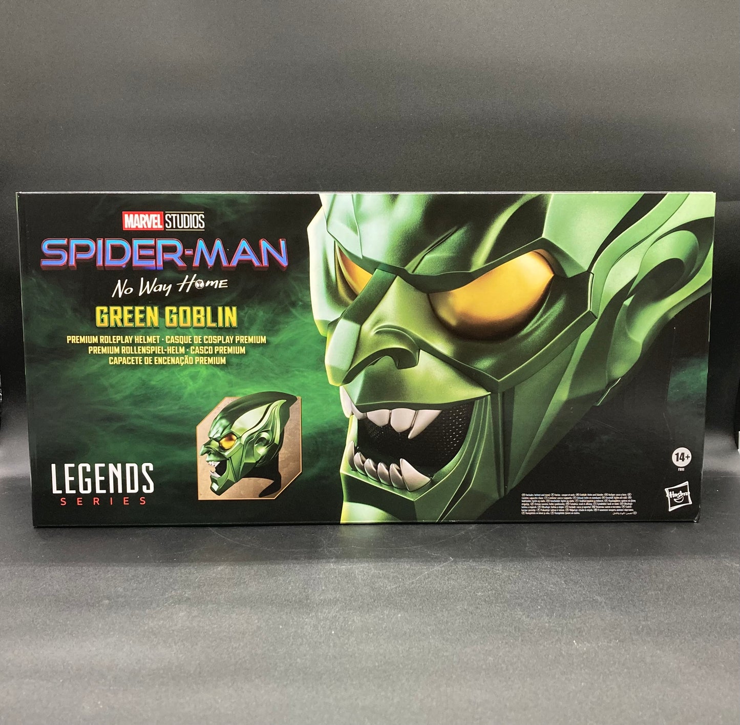 Green Goblin Premium Helmet Hasbro Marvel Legends Series Spider-Man No Way Home 2024 Costume/Cosplay Accessory