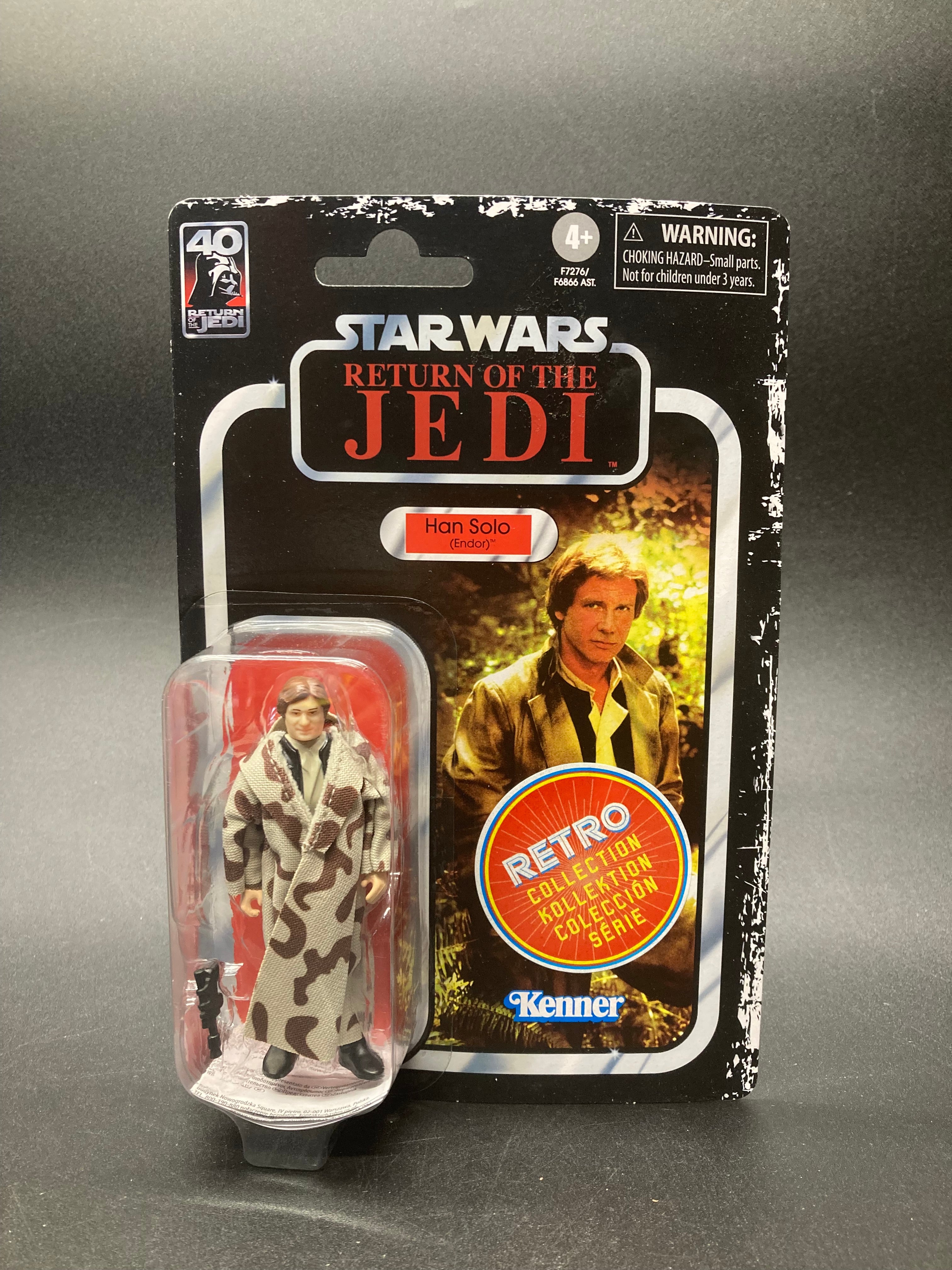 Han Solo Hasbro Star Wars Return Of The Jedi 40th Anniversary Retro Kenner 3.75in. Figure 2023