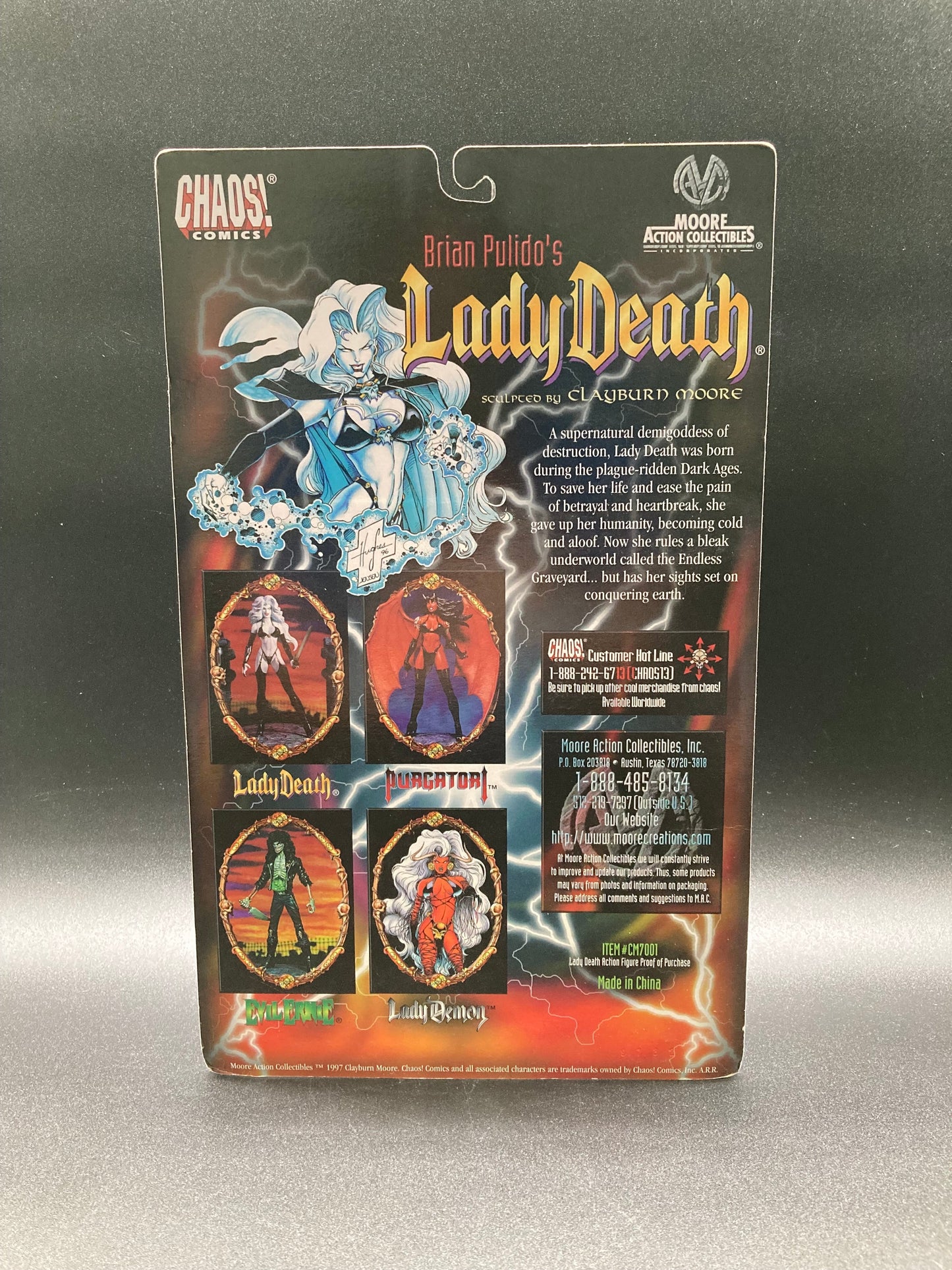 Lady Death Glow-In-The-Dark
Moore Action Collectibles Chaos
Comics Figure 1997