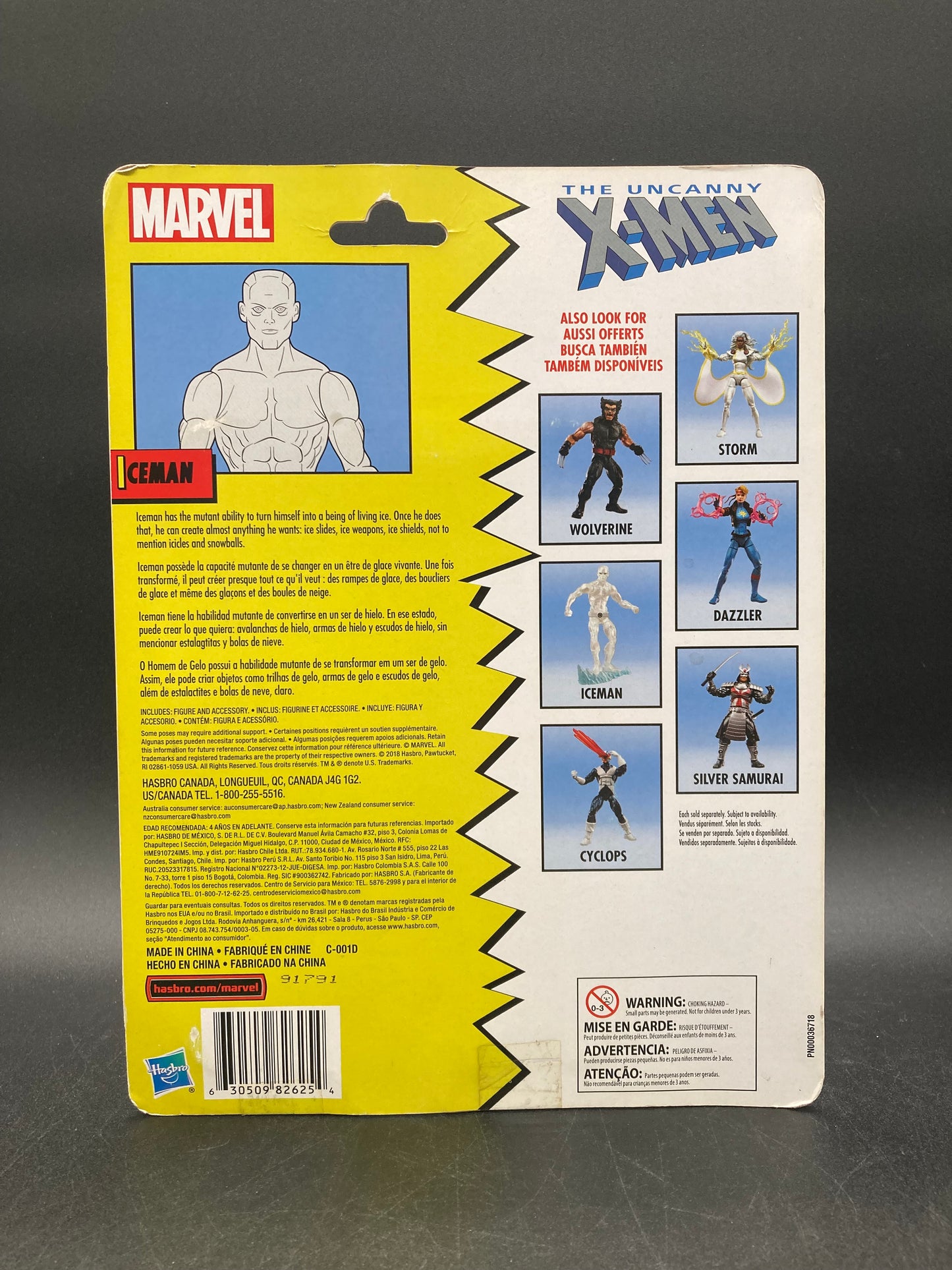 Iceman X-Men: Retro Series Marvel Legends Action Figure Hasbro 2018