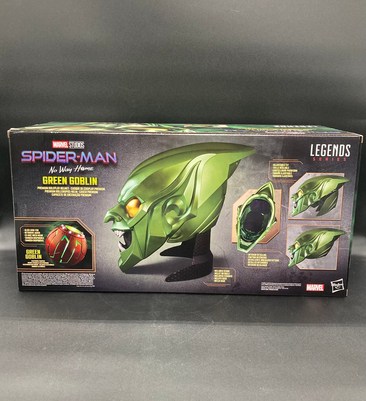 Green Goblin Premium Helmet Hasbro Marvel Legends Series Spider-Man No Way Home 2024 Costume/Cosplay Accessory