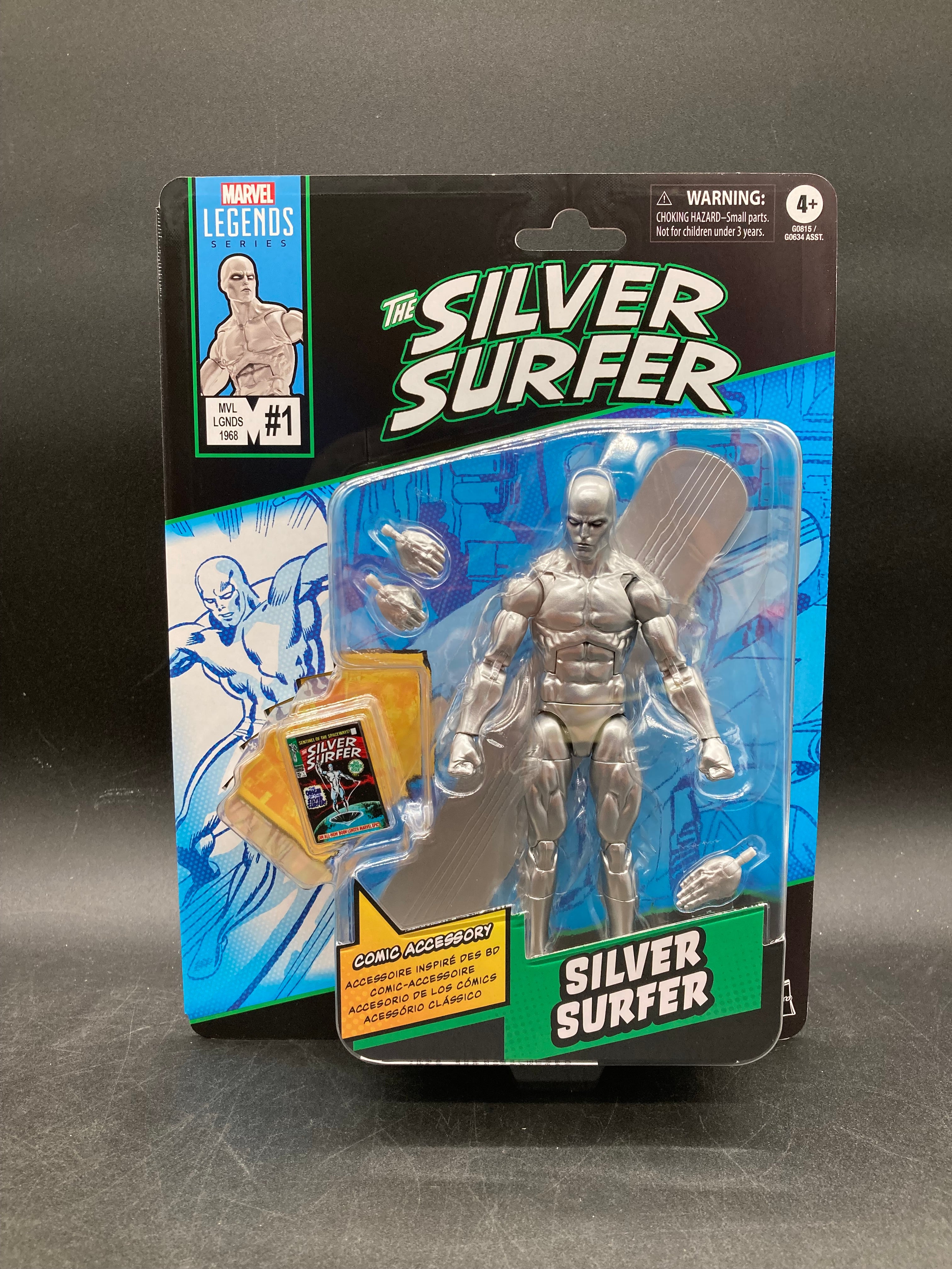 Silver Surfer Hasbro Marvel Legends Silver Surfer #1 Comic Cover Figure