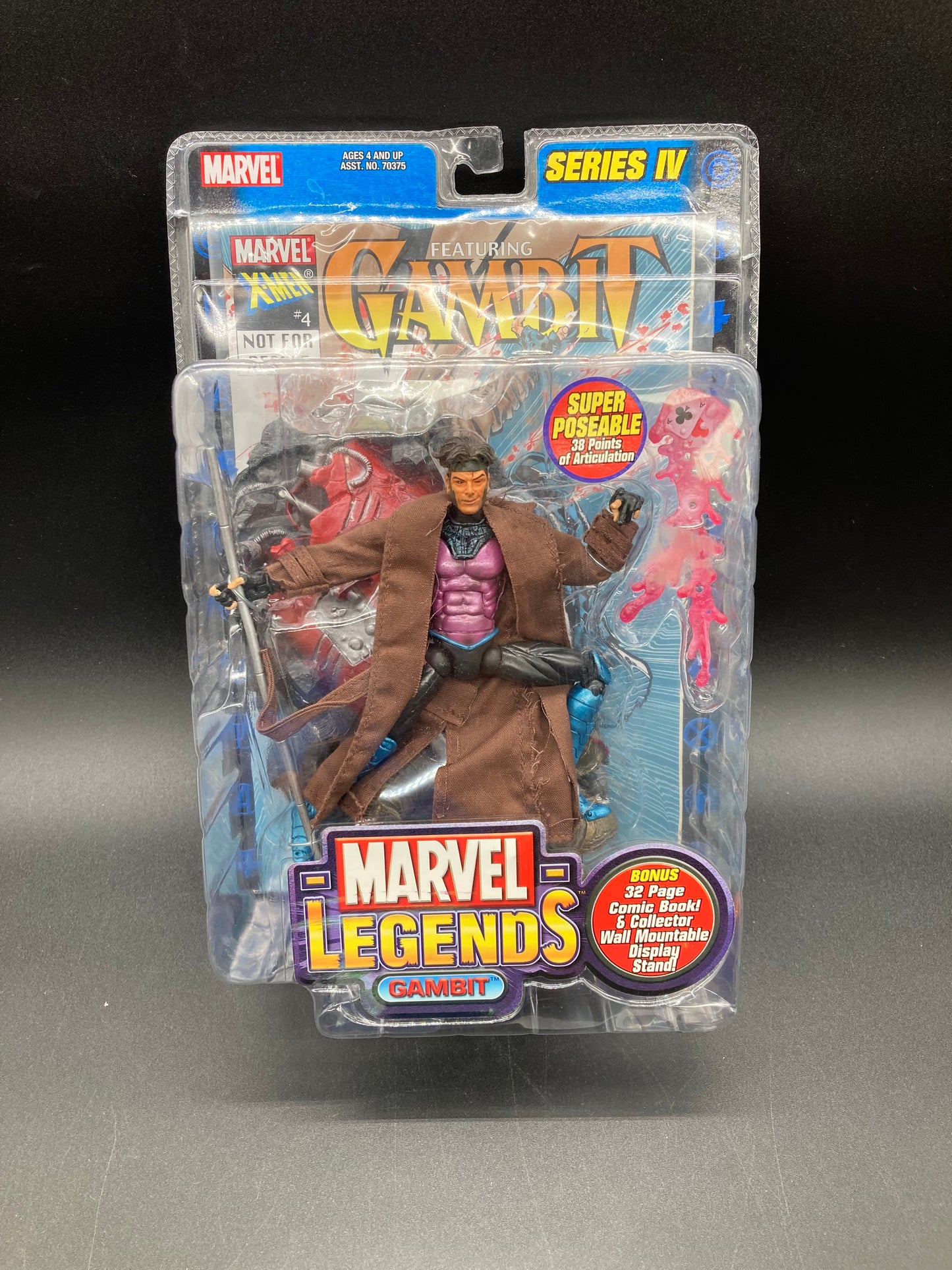 Gambit Marvel Legends Series 4 Action Figure Toybiz 2003