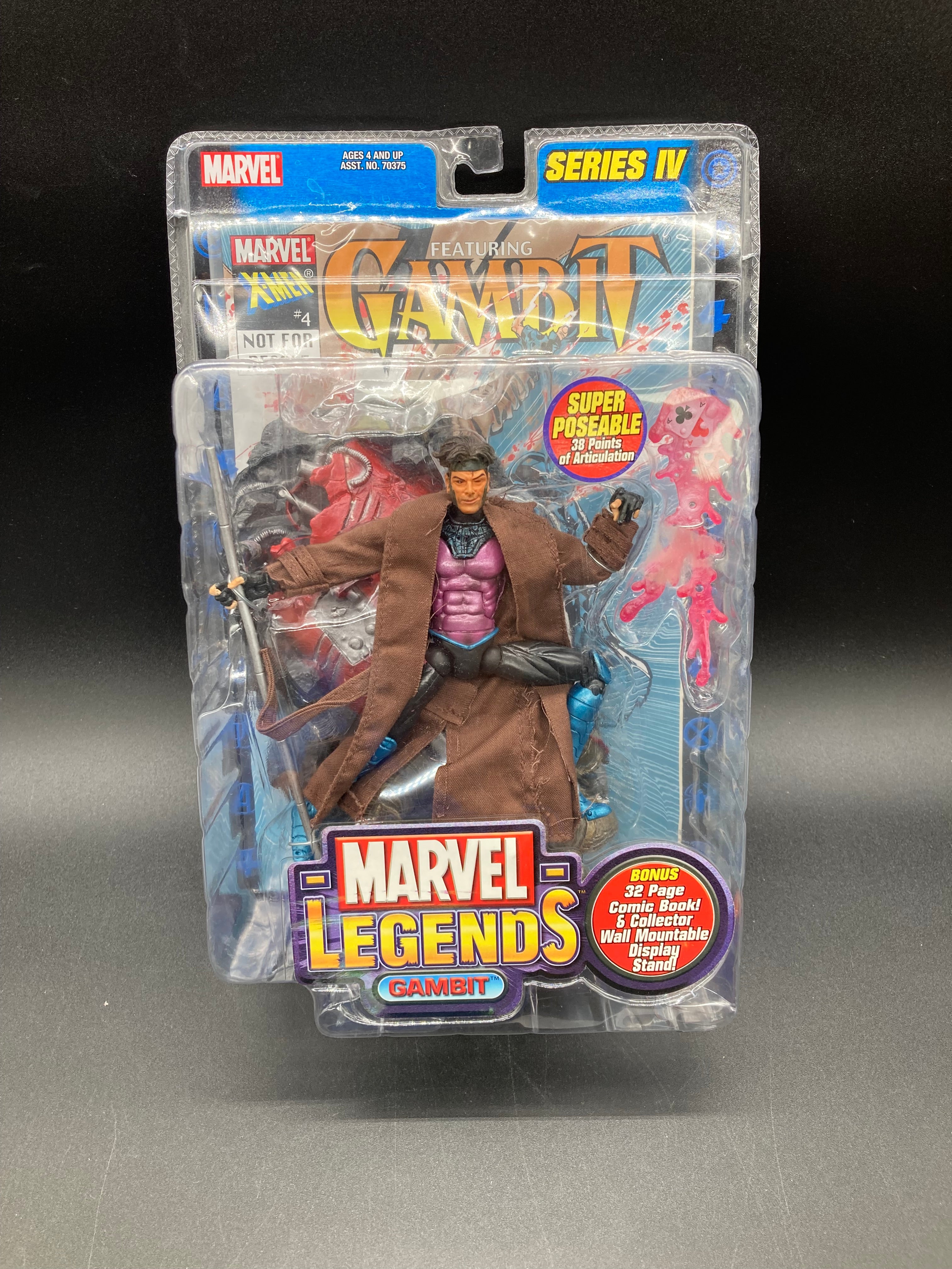 Gambit Marvel Legends Series 4 Action Figure Toybiz 2003