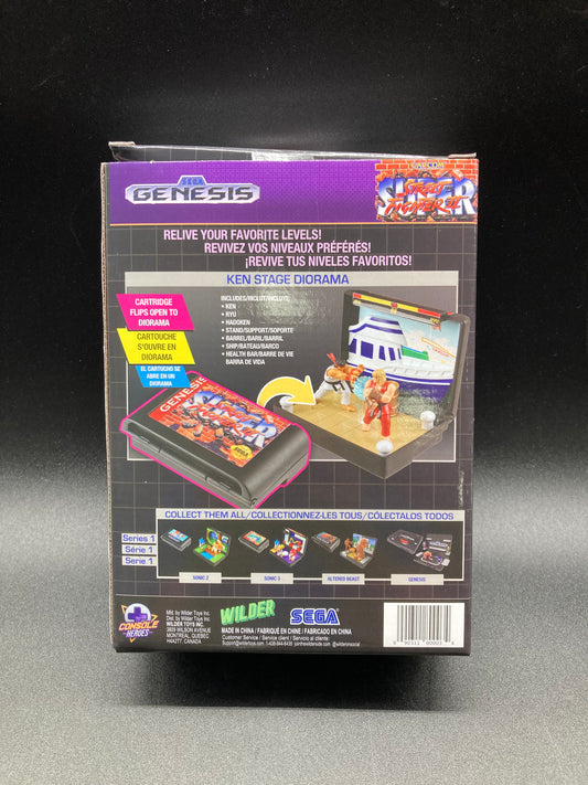 Super Street Fighter 2 Console Heroes Sega Genesis Series One Ken Stage Diorama