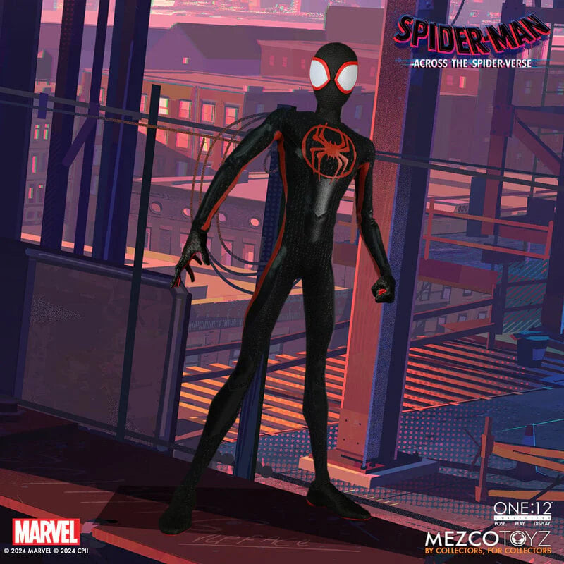 Miles Morales Mezco ONE:12 Collective Spider-Man Across The Spider-Verse Figure