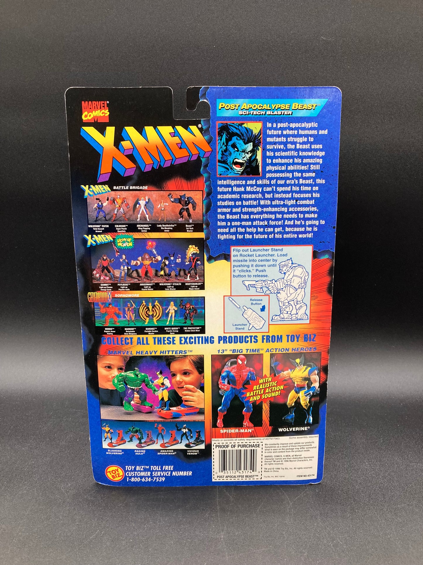 Beast X-Men: Battle Brigade Action Figure Toybiz 1996