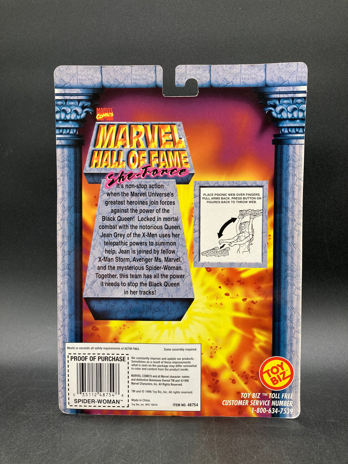 Spider-Woman Hall of Fame: She-Force Action Figure Toybiz 1996