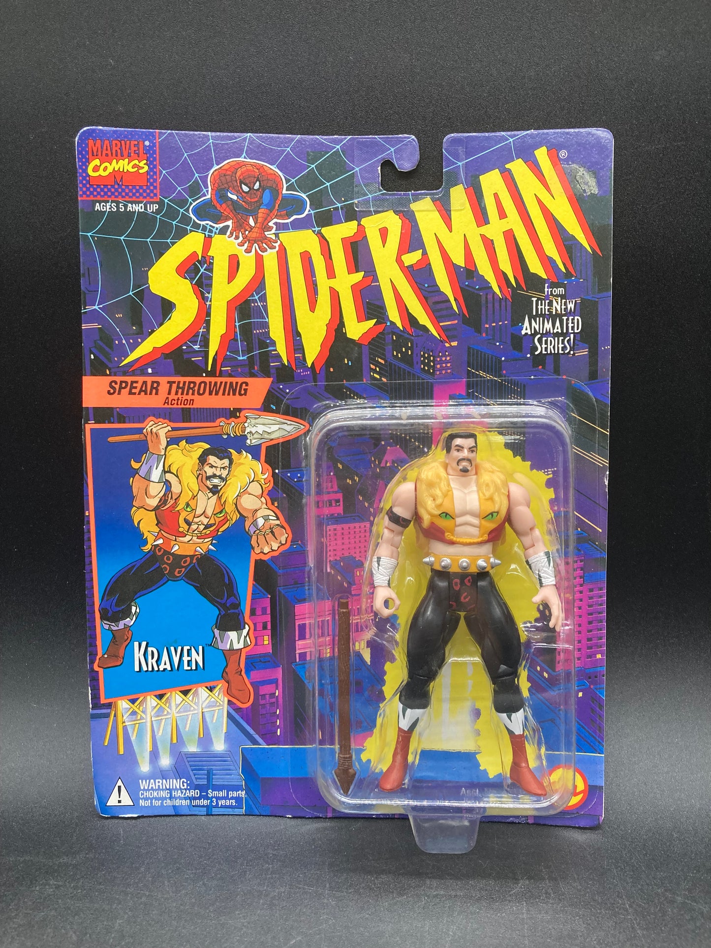 Kraven Spider-Man: The Animated Series Action Figure Toybiz 1994