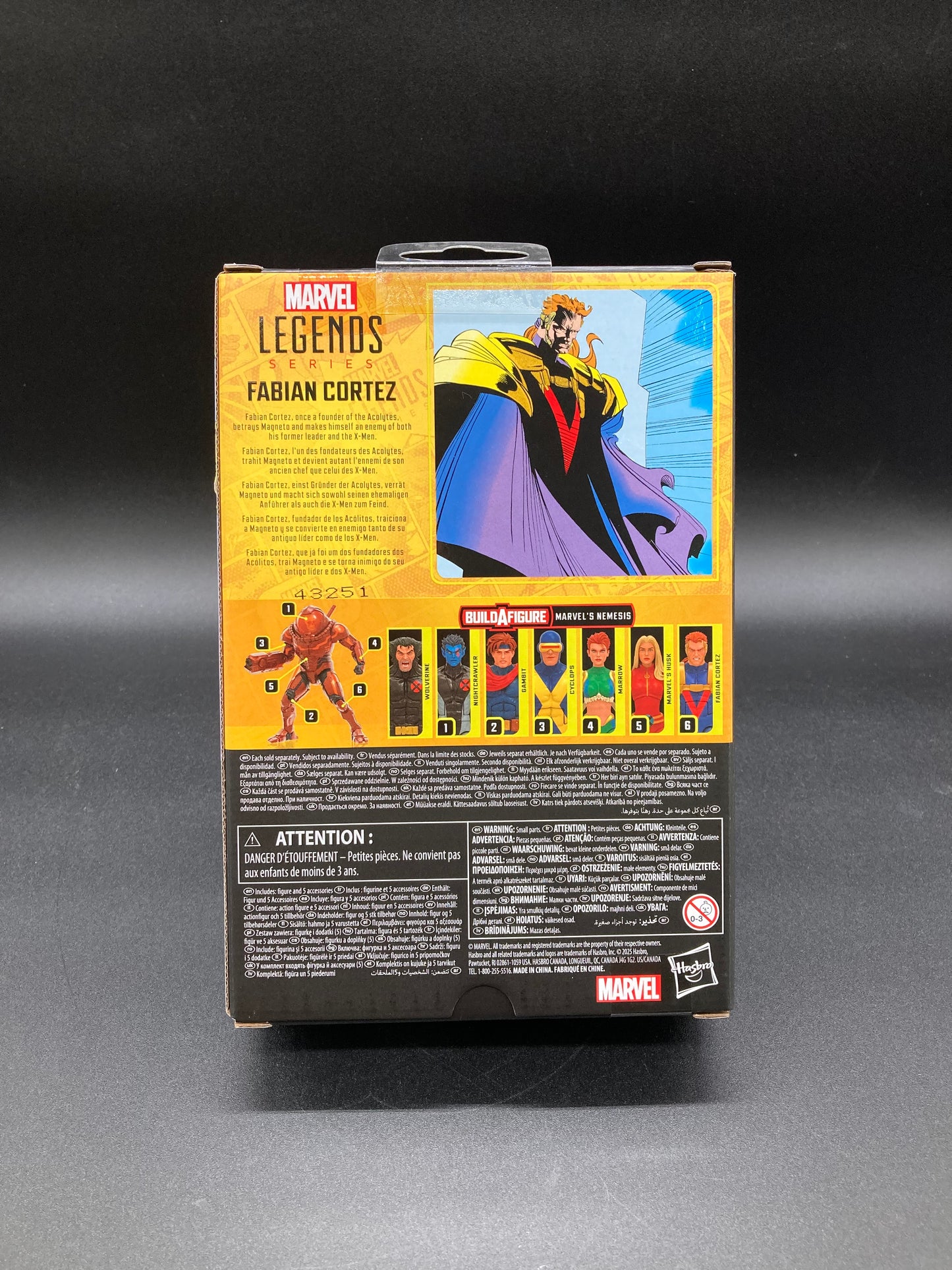 Fabian Cortez Hasbro Marvel Legends X-Men Figure Nemesis BAF 2025