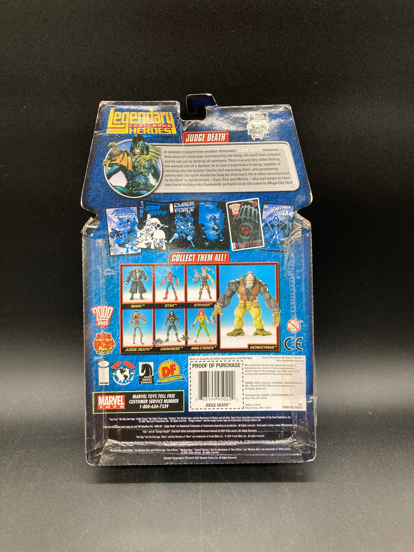 Judge Death (Clear Variant) Marvel Toys Legendary Comic Book Heroes Monkeyman BAF Figure 2007