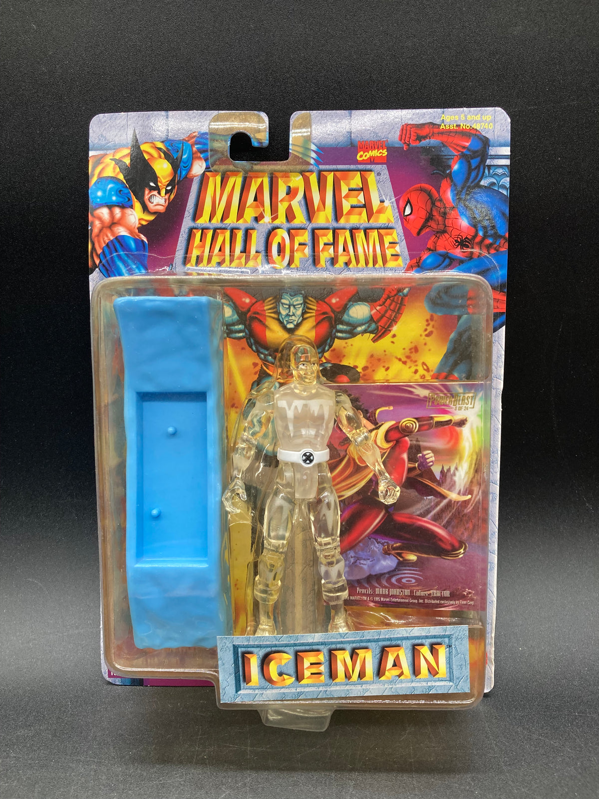 Iceman Hall of Fame Action Figure Toybiz 1996