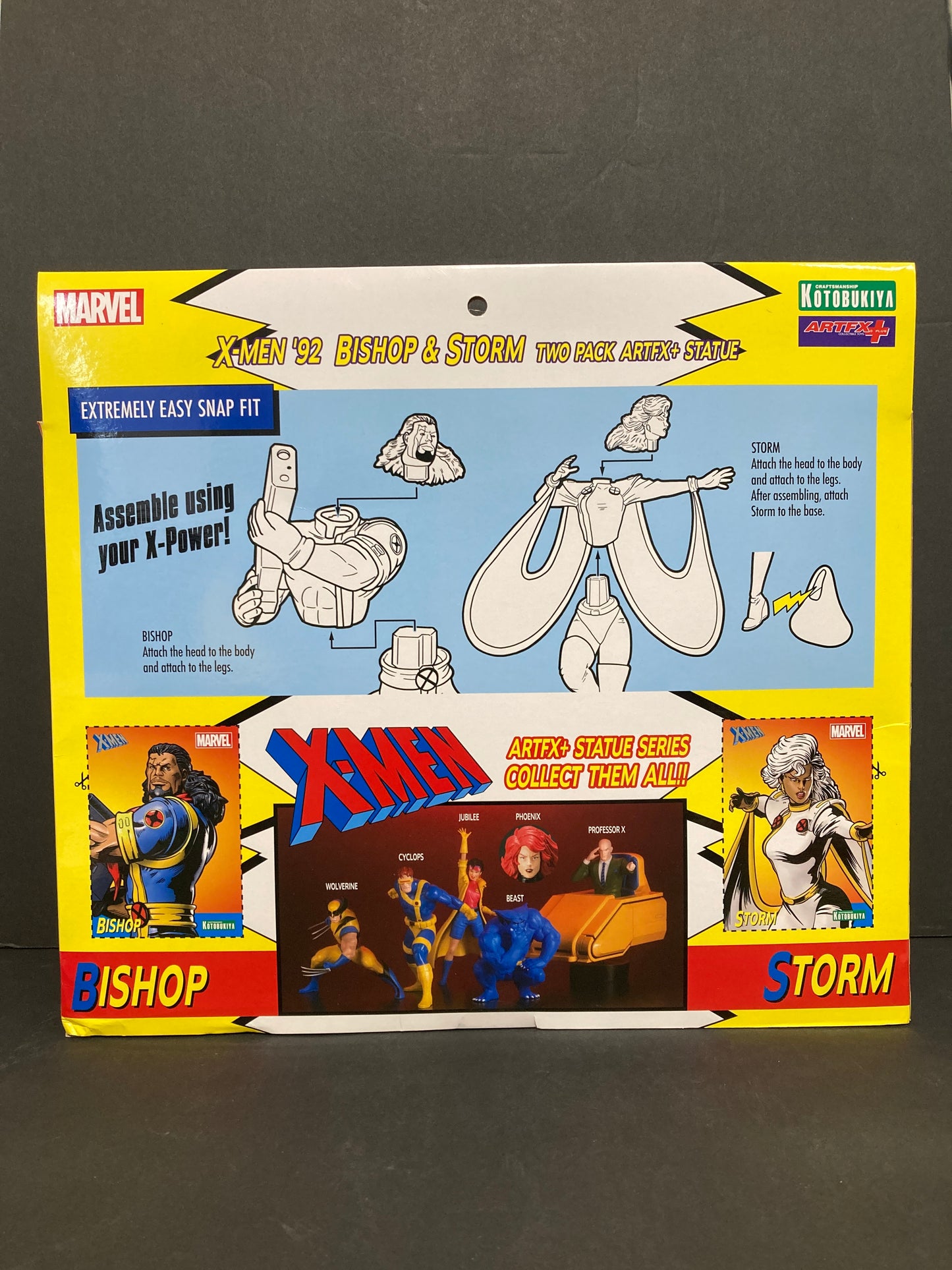 X-Men ‘92 Bishop & Storm Kotobukiya ArtFX Statue Set (Open)