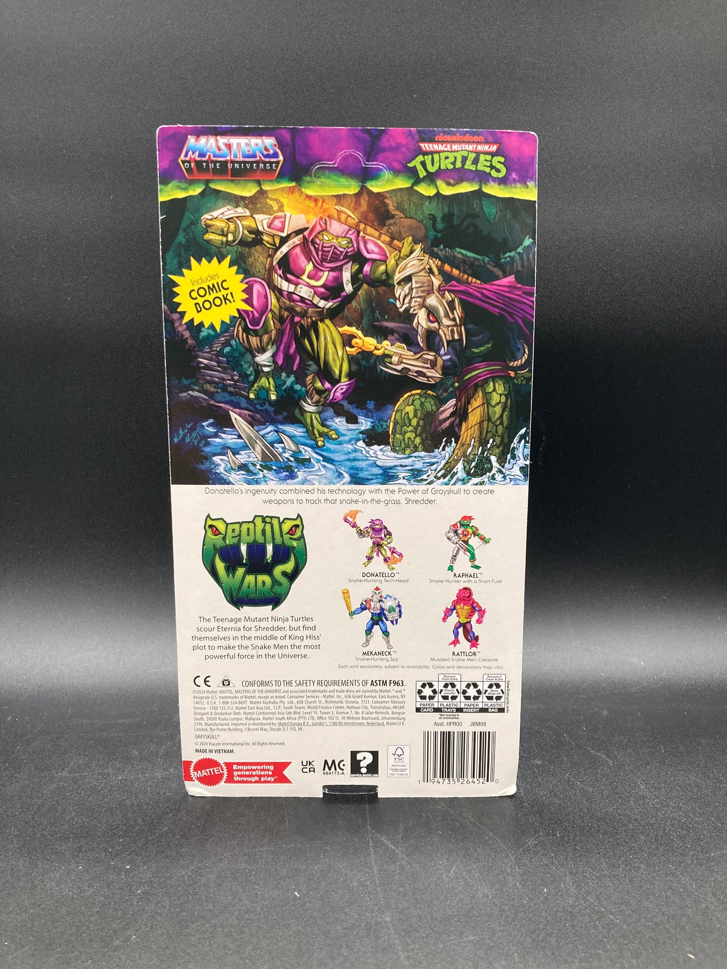 Donatello Masters of the Universe Origins: Turtles Of Grayskull Action Figure Mattel 2024