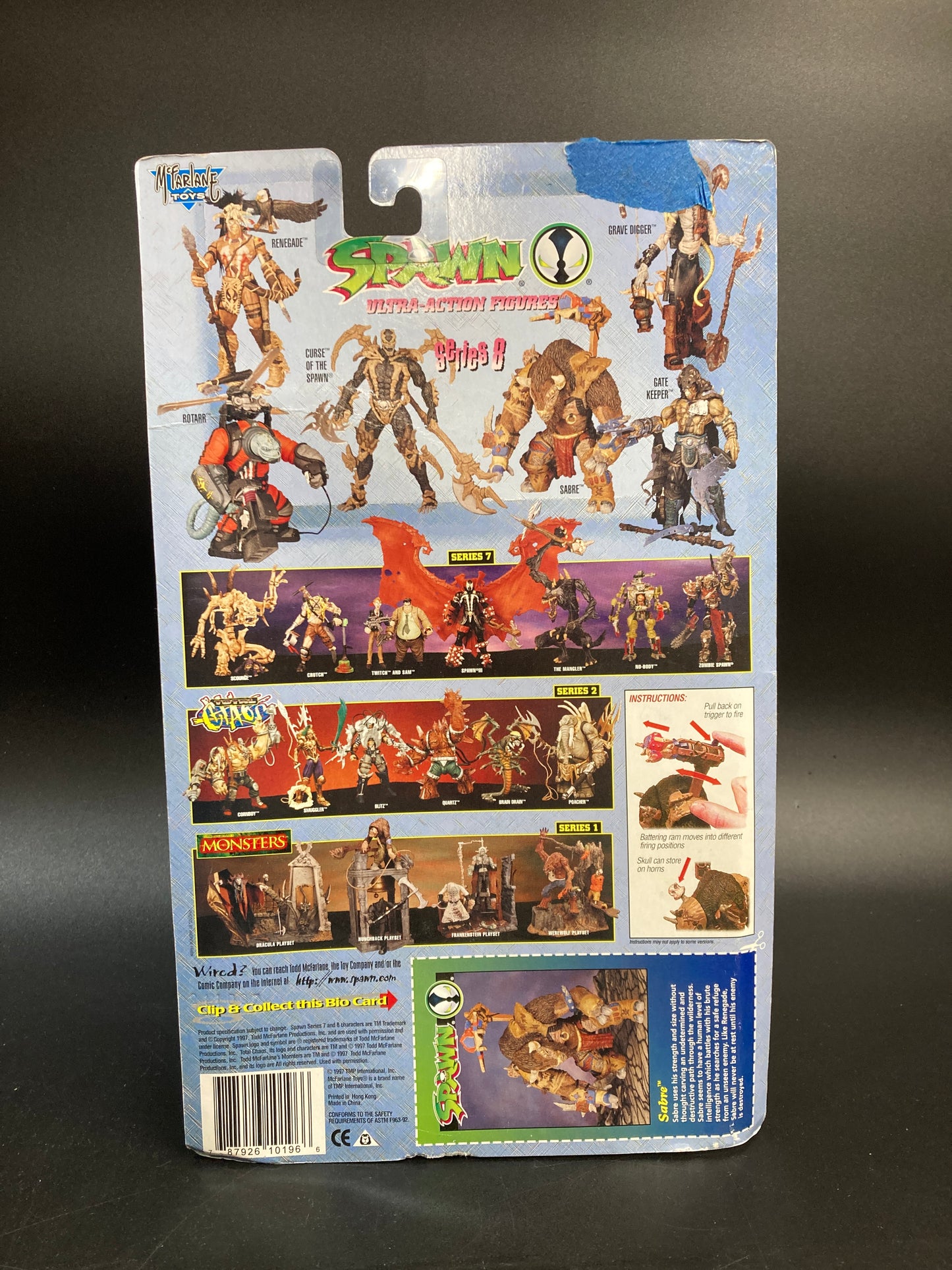 Sabre McFarlane Spawn Series 8 Figure 1997